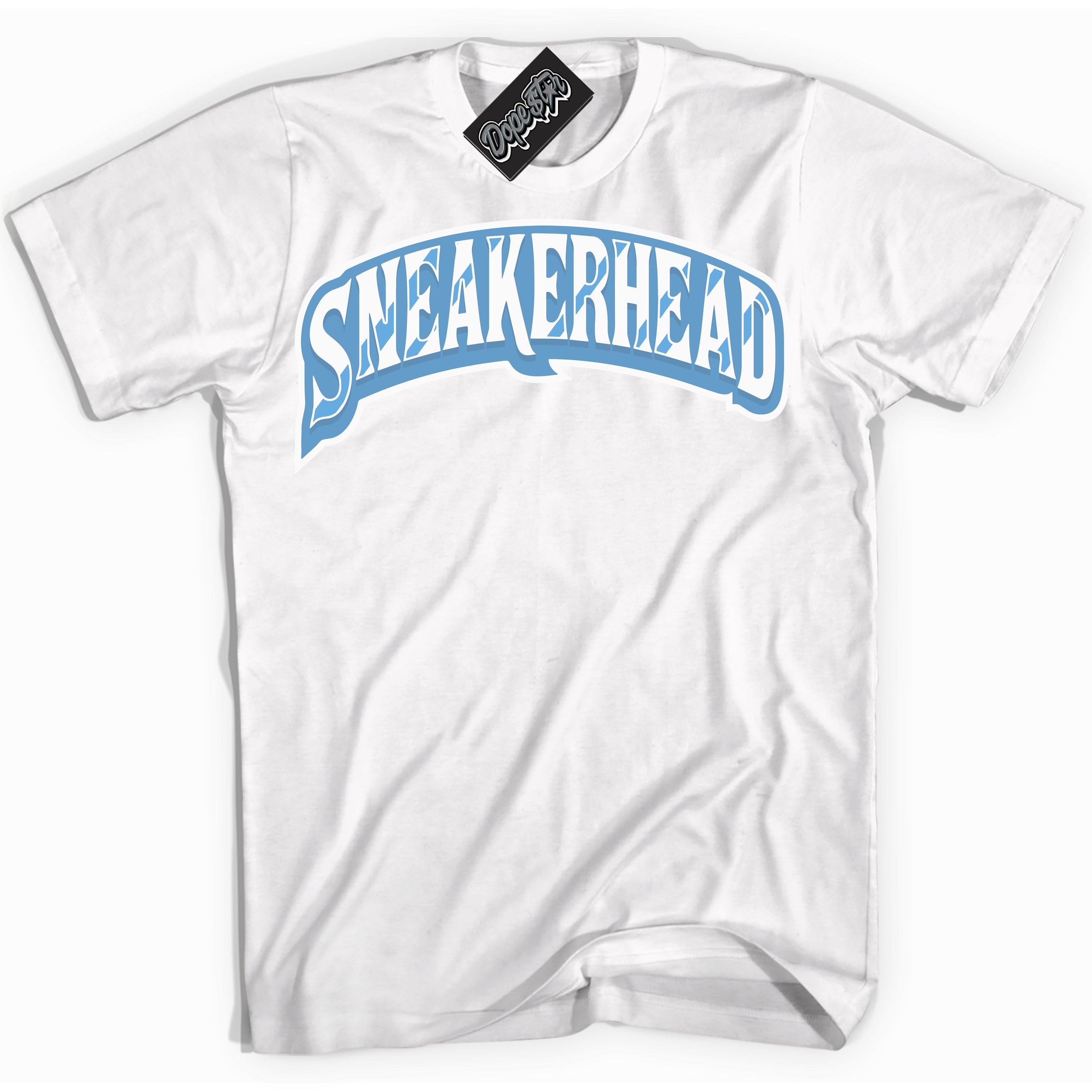 AJ1 Mid Legend Blue ‘Sneakerhead’ – White Streetwear T-Shirt | Sneaker Matching shirt for AJ1 Mid Legend Blue | Men's and Women's Streetwear Graphic Tee by Sneaker Shirts Outlet.