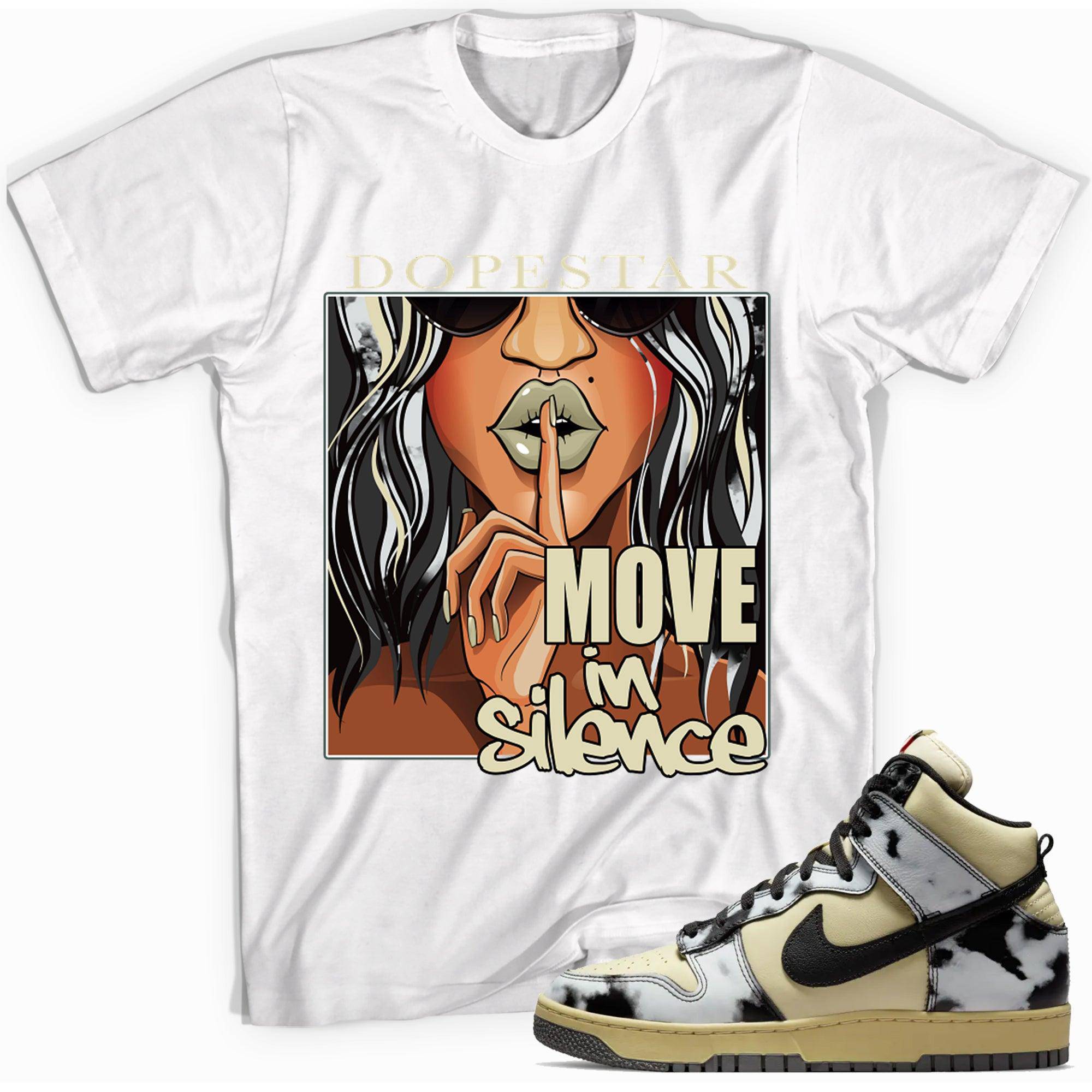 Dunk High 1985 Black Acid Wash Shirt Move In Silence