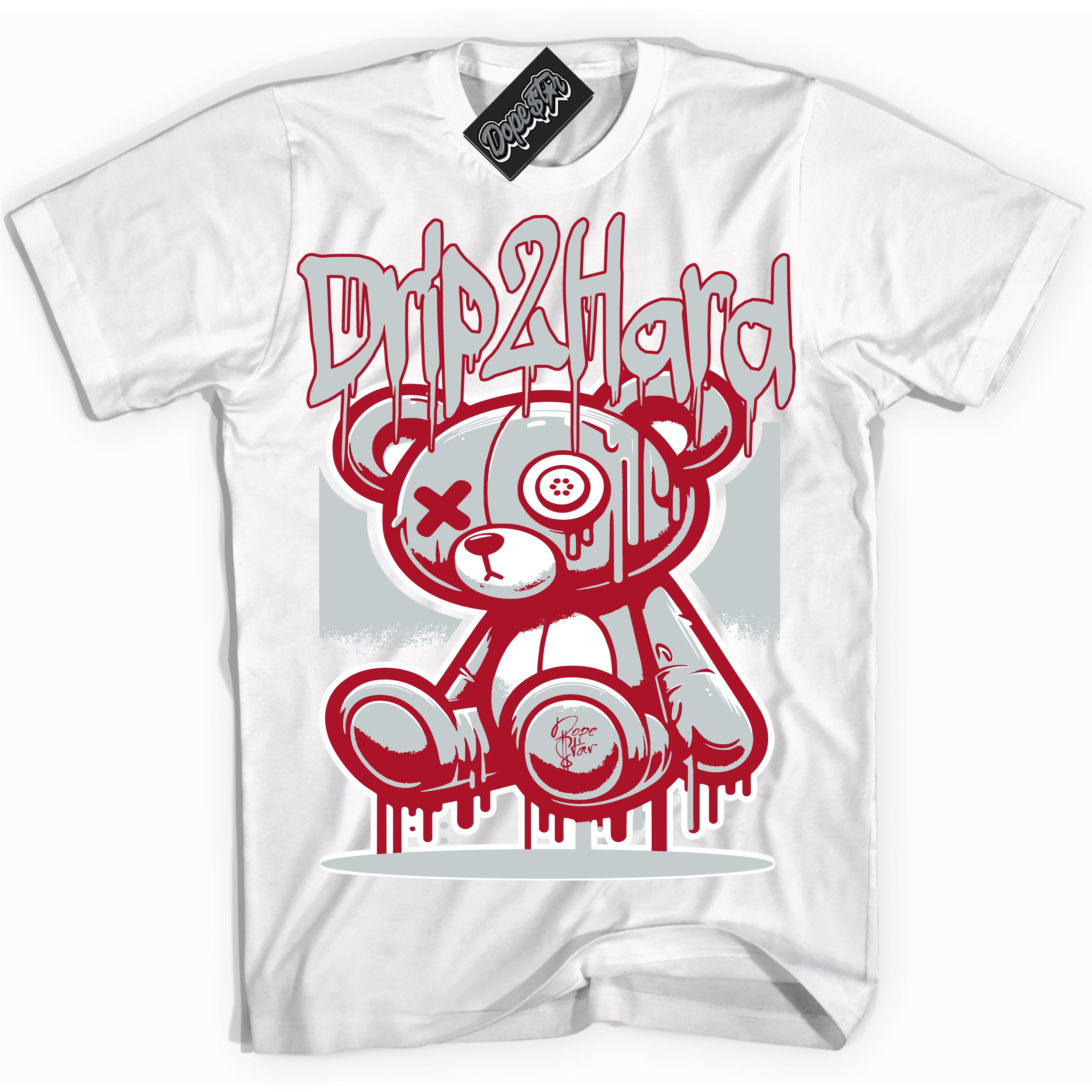 Cool White Shirt with “ Drip 2 Hard” design that perfectly matches Reverse Ultraman Sneakers.