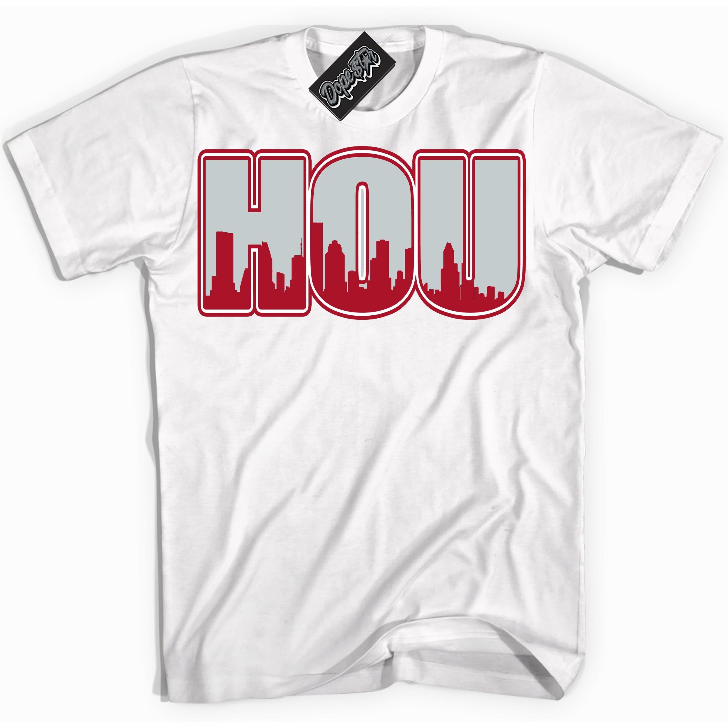 Cool White Shirt with “ Houston” design that perfectly matches Reverse Ultraman Sneakers.