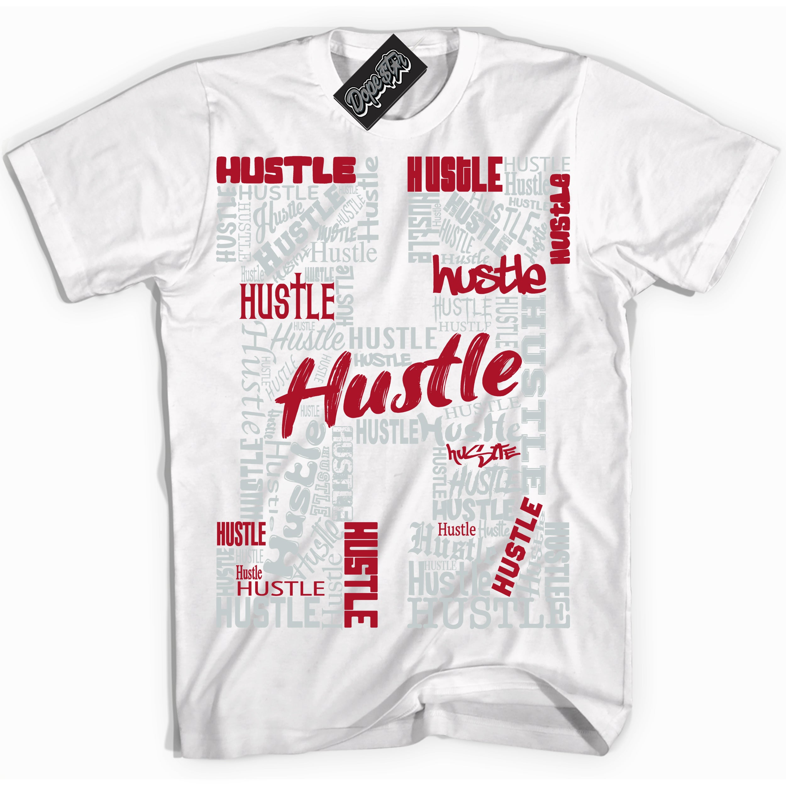 Cool White Shirt with “ Hustle H” design that perfectly matches Reverse Ultraman Sneakers.
