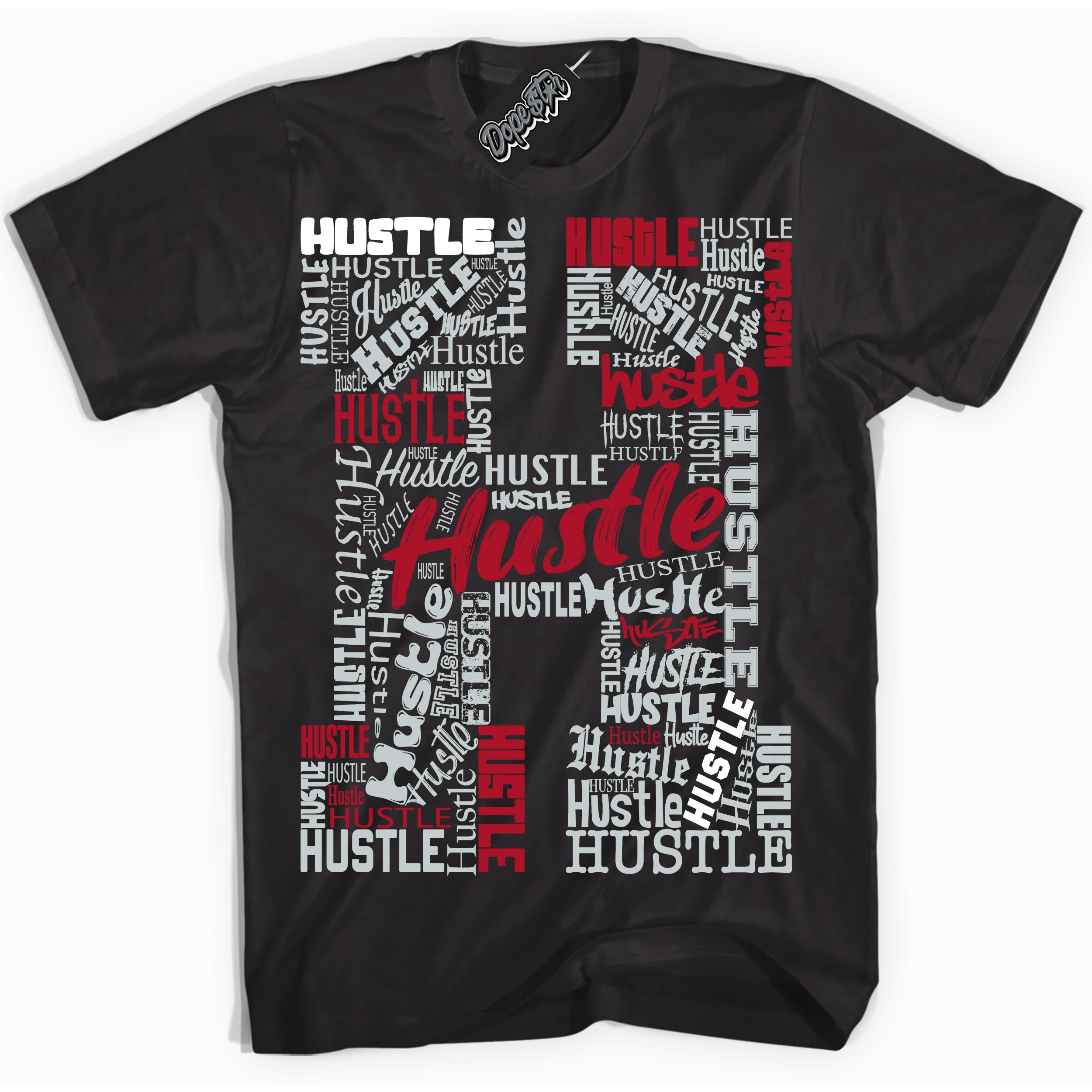 Cool Black Shirt with “ Hustle H” design that perfectly matches Reverse Ultraman Sneakers.