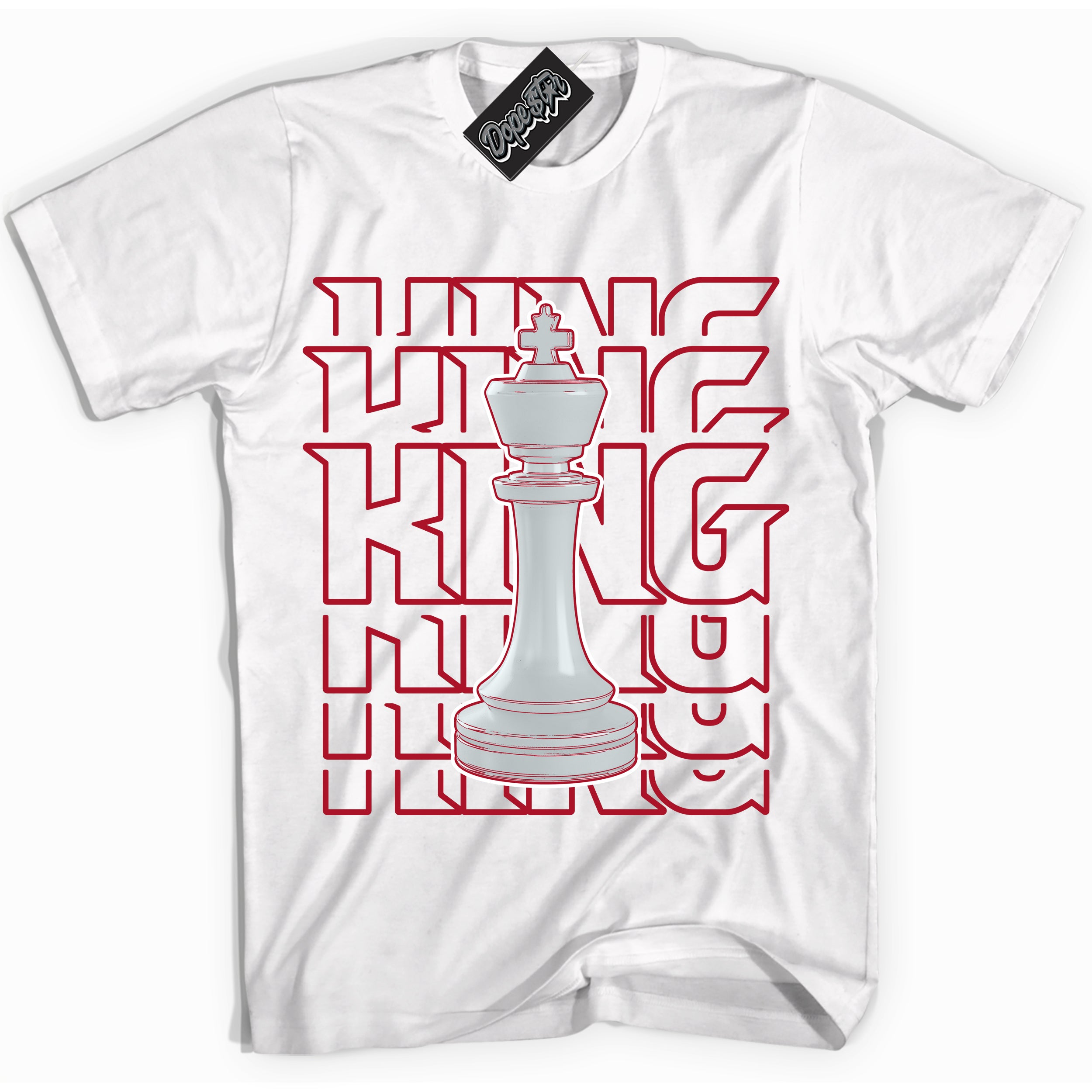 Cool White Shirt with “ King Chess” design that perfectly matches Reverse Ultraman Sneakers.