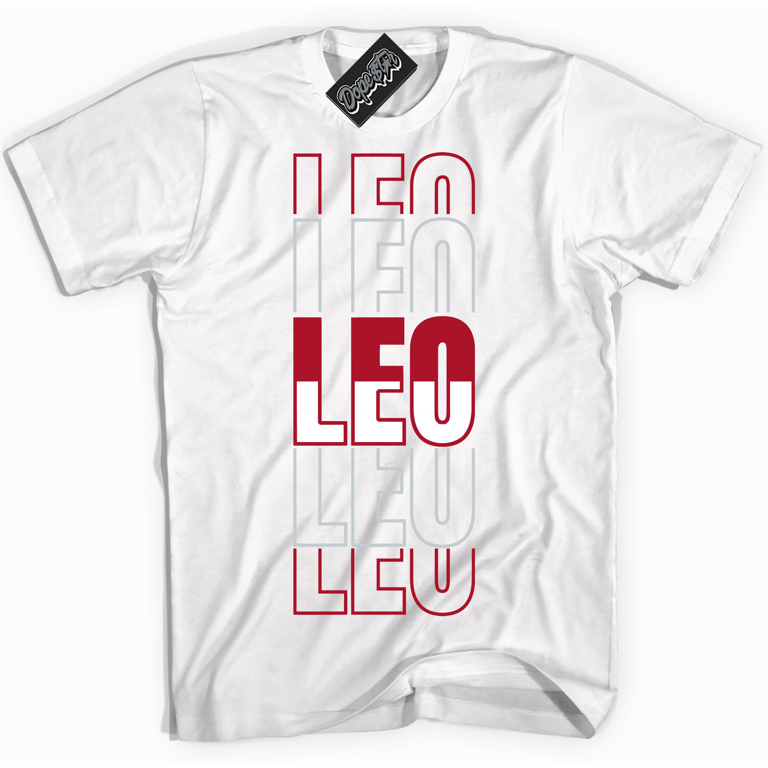 Cool White Shirt with “ Leo” design that perfectly matches Reverse Ultraman Sneakers.