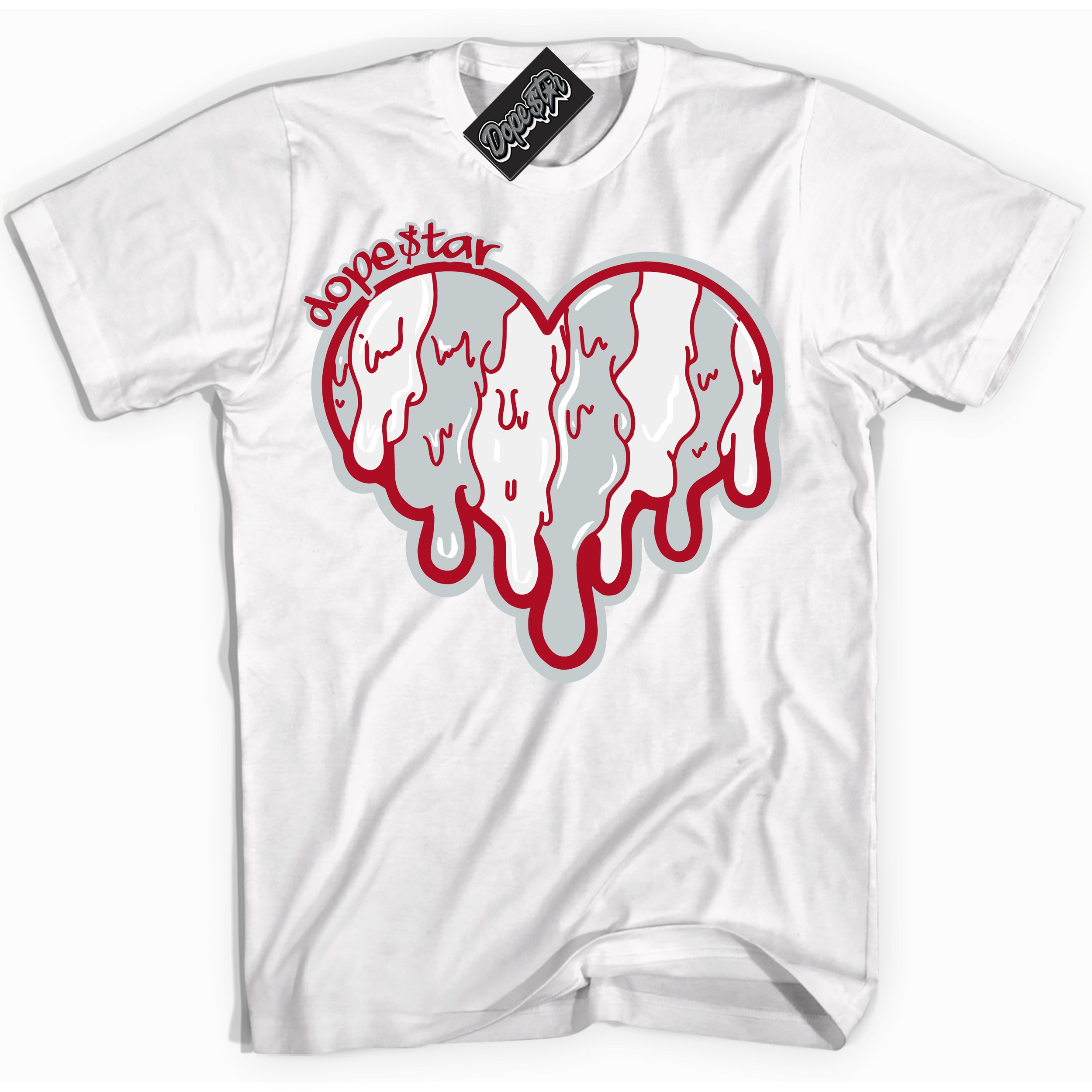 Cool White Shirt with “ Melting Heart” design that perfectly matches Reverse Ultraman Sneakers.
