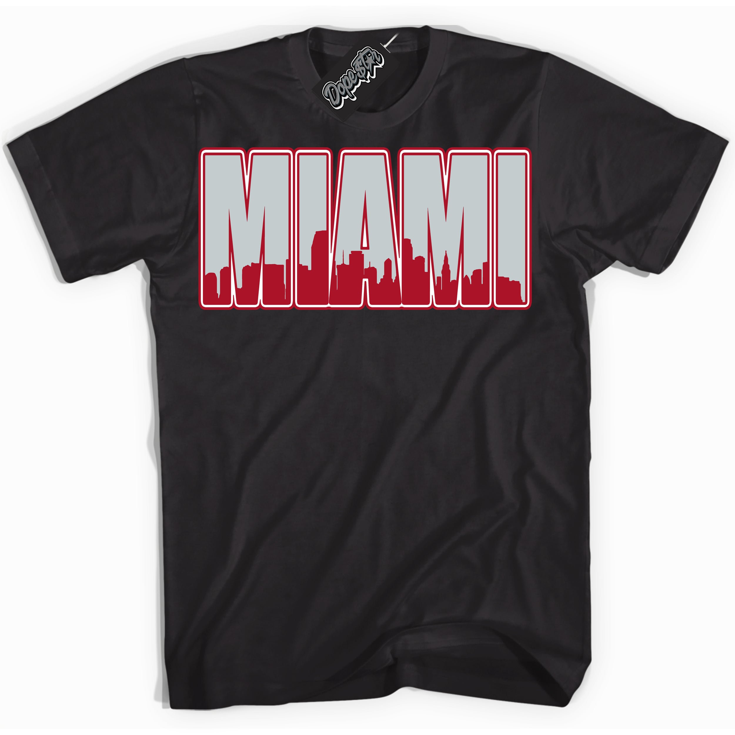 Cool Black Shirt with “ Miami” design that perfectly matches Reverse Ultraman Sneakers.
