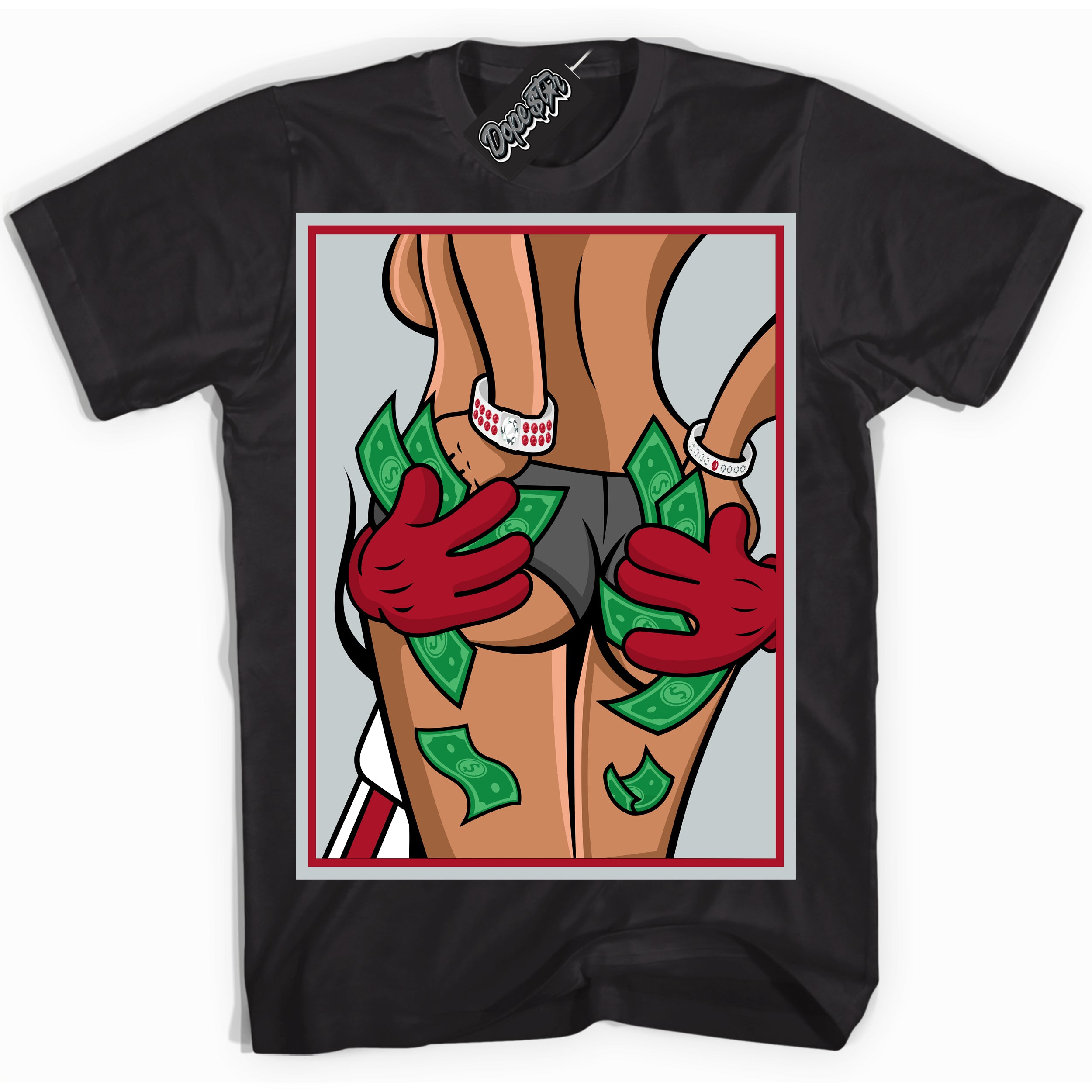 Cool Black Shirt with “ Money Hands” design that perfectly matches Reverse Ultraman Sneakers.