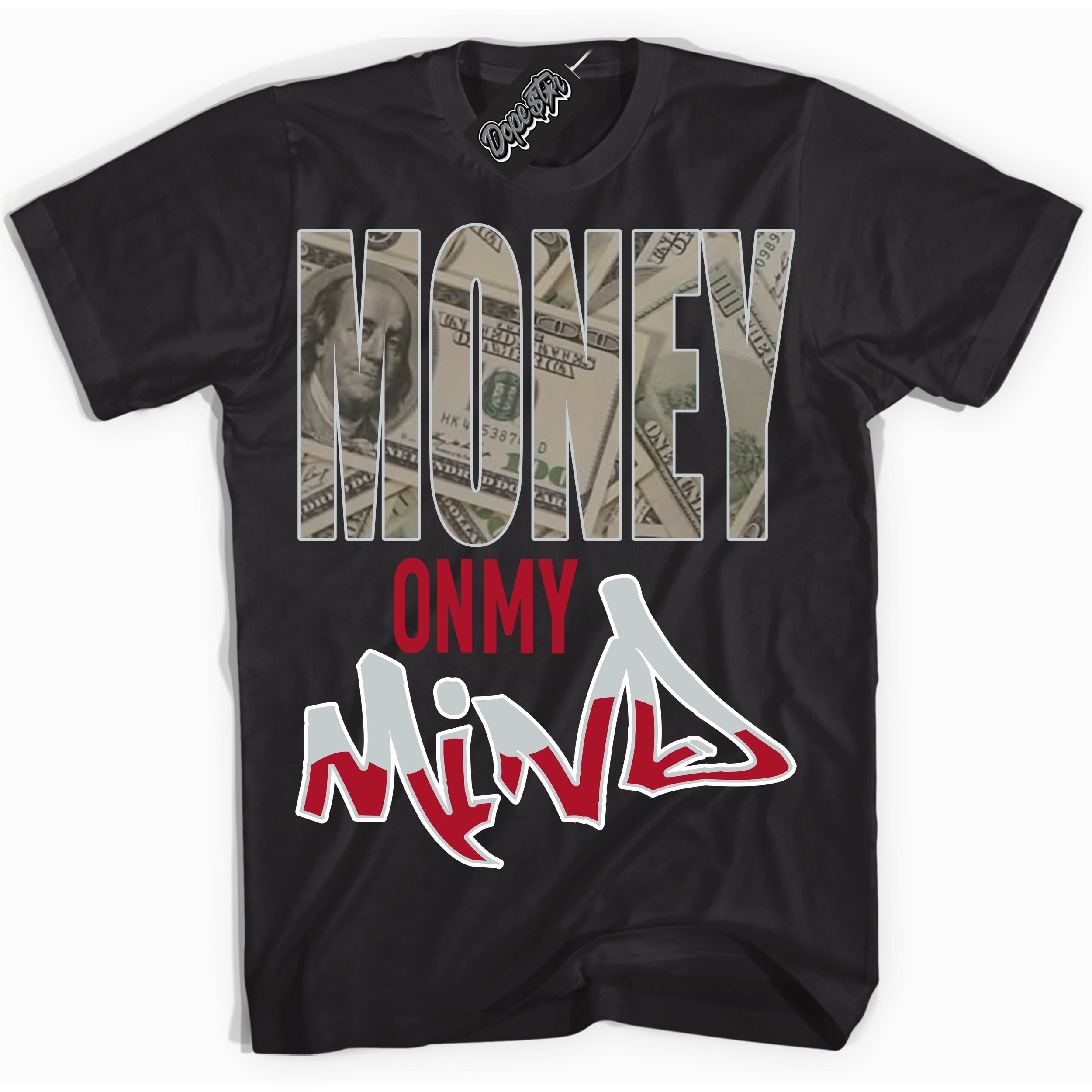 Cool Black Shirt with “ Money On My Mind” design that perfectly matches Reverse Ultraman Sneakers.