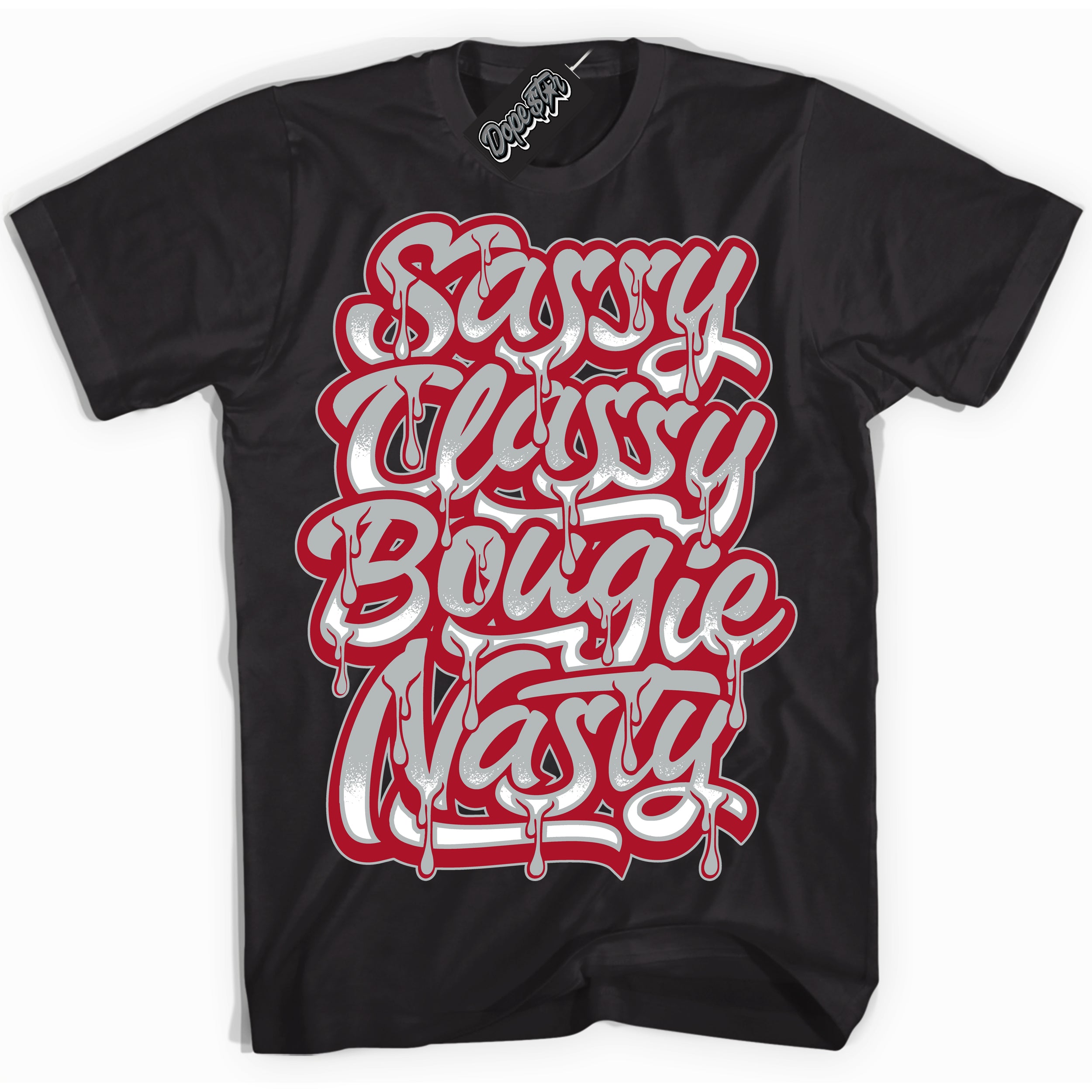 Cool Black Shirt with “ Sassy Classy” design that perfectly matches Reverse Ultraman Sneakers.