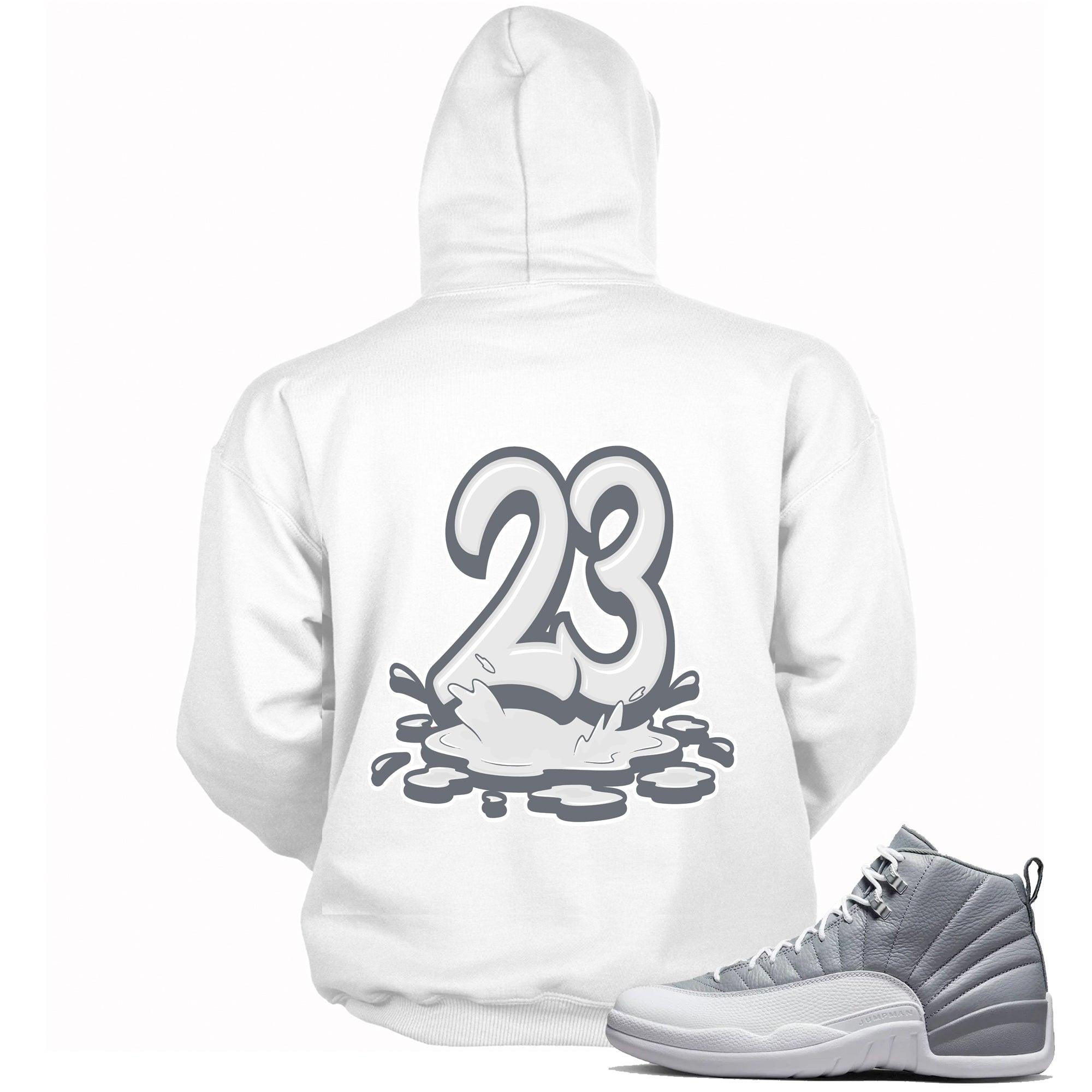 23 Melting Hoodie AJ 12 Retro Stealth photo