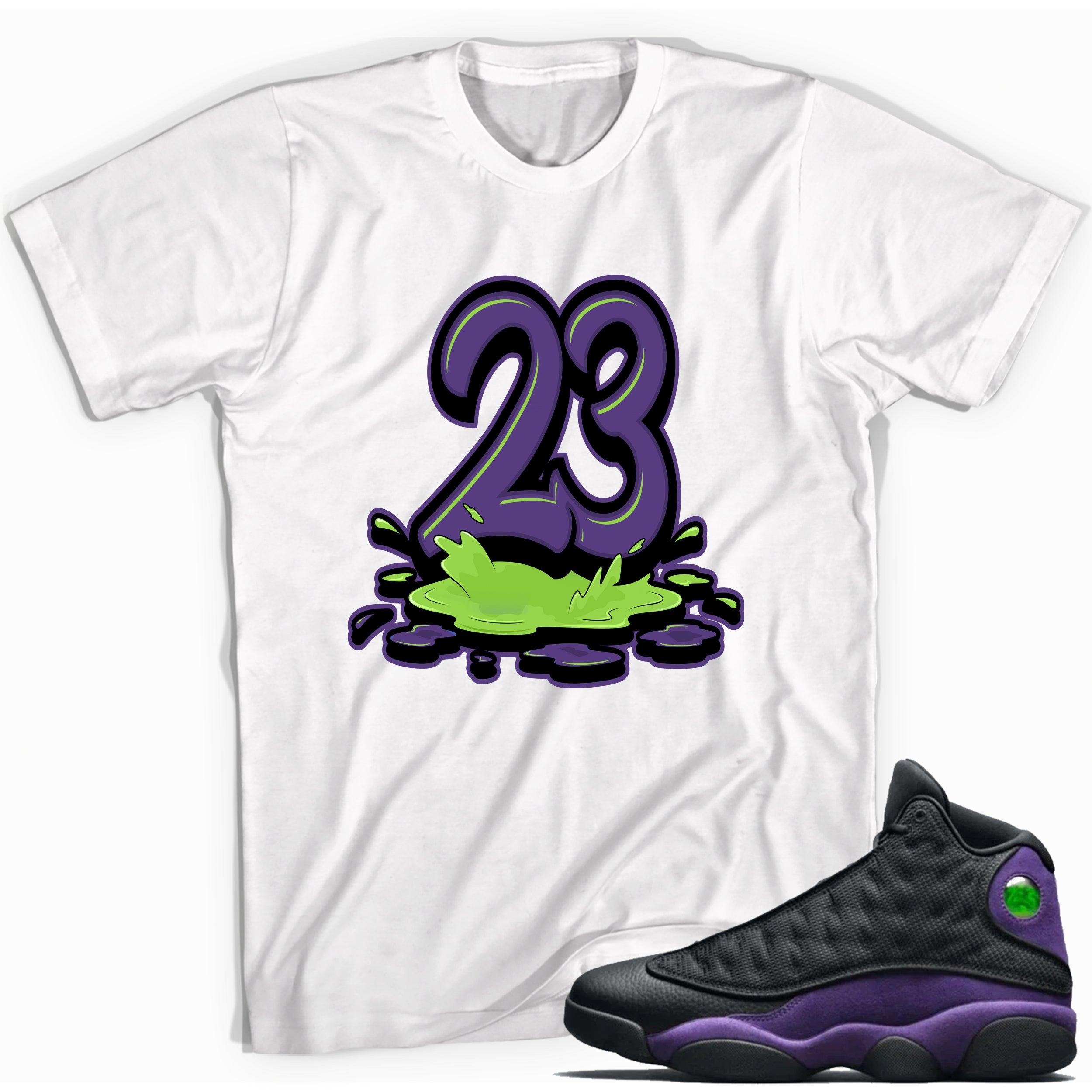 Number 23 Melting Shirt AJ 13 Court Purple photo
