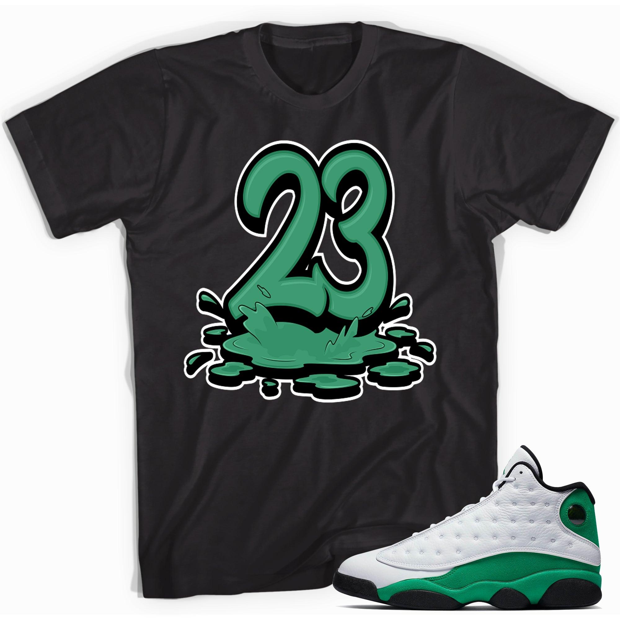23 Melting Shirt AJ 13 Lucky Green photo