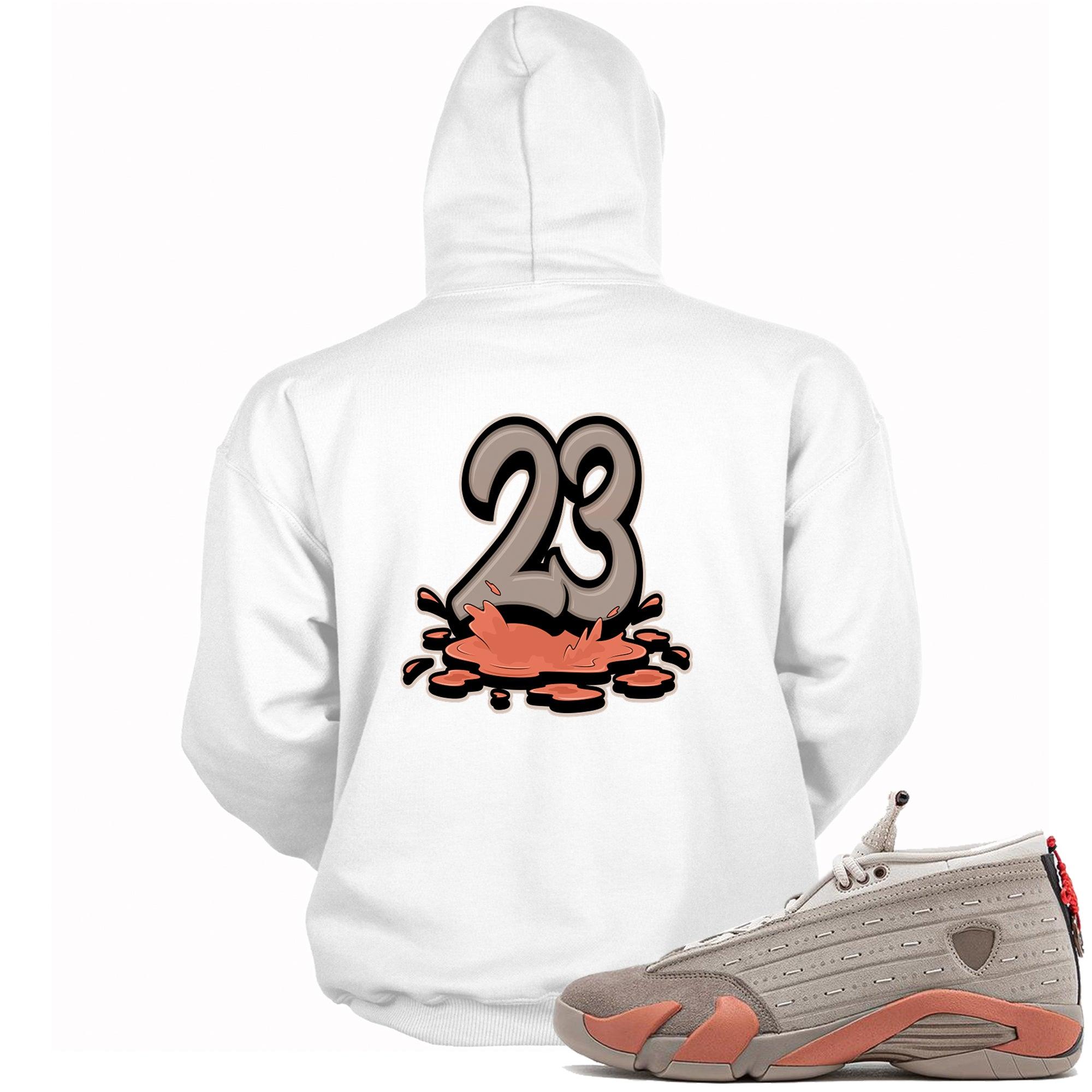 23 Melting Hoodie AJ 14 Low Terracotta photo