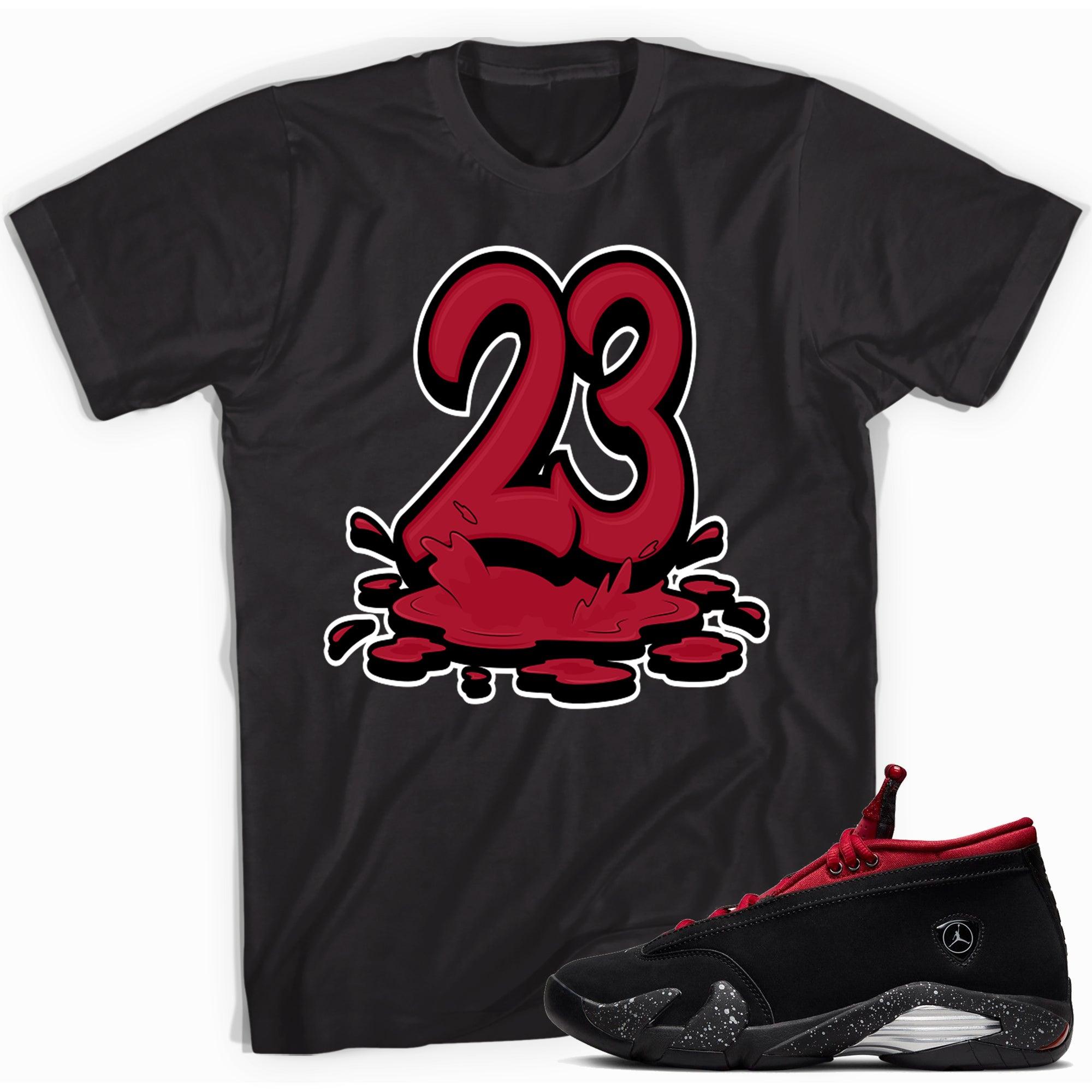 23 Melting Shirt AJ 14 Retro Low Red Lipstick Womens photo