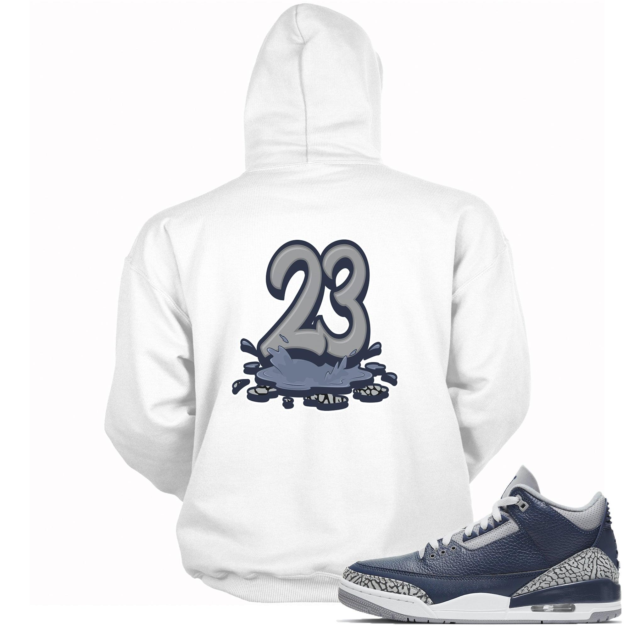 Number 23 Melting Hoodie AJ 3 Midnight Navy photo
