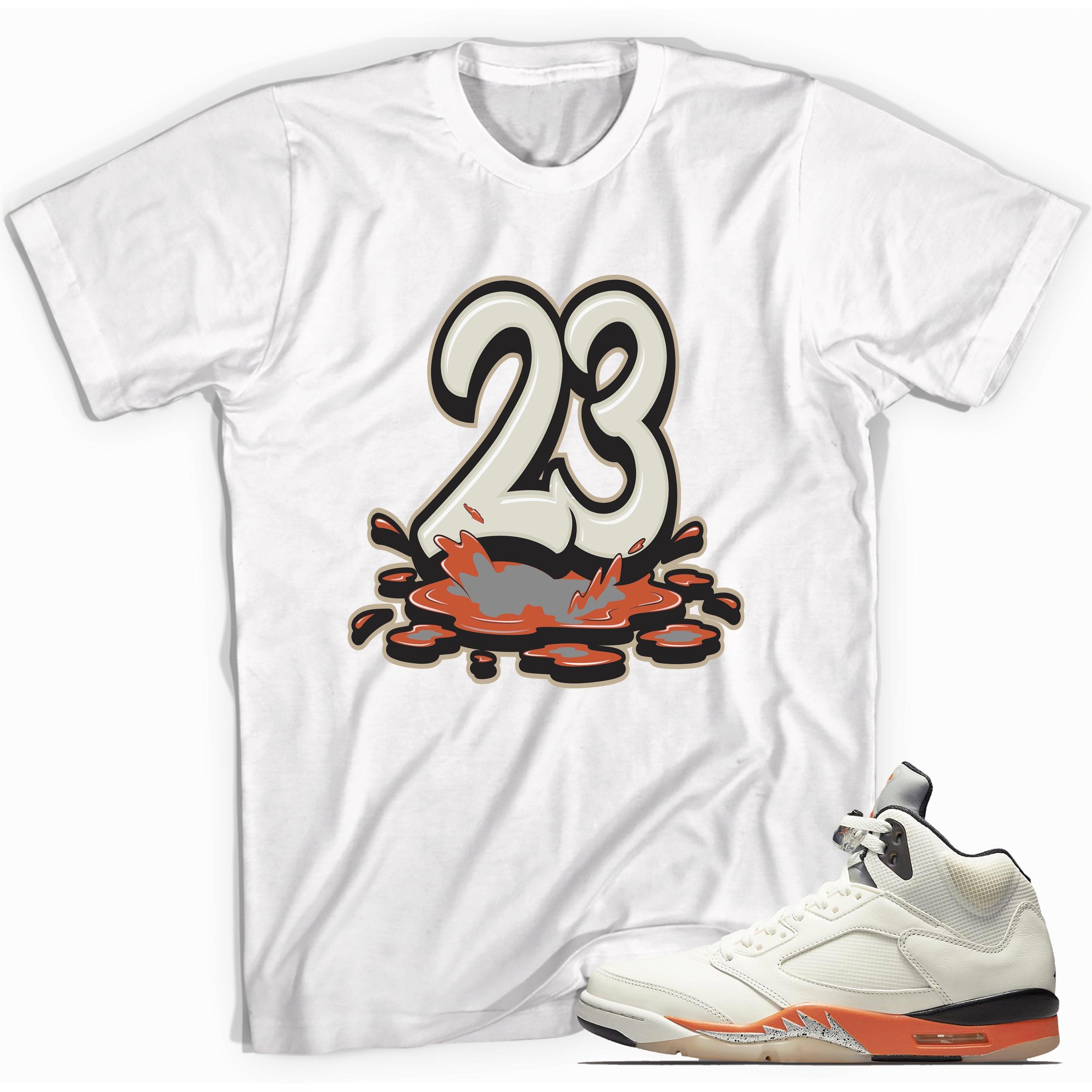 Number 23 Melting Shirt AJ 5 Retro Shattered Backboard photo
