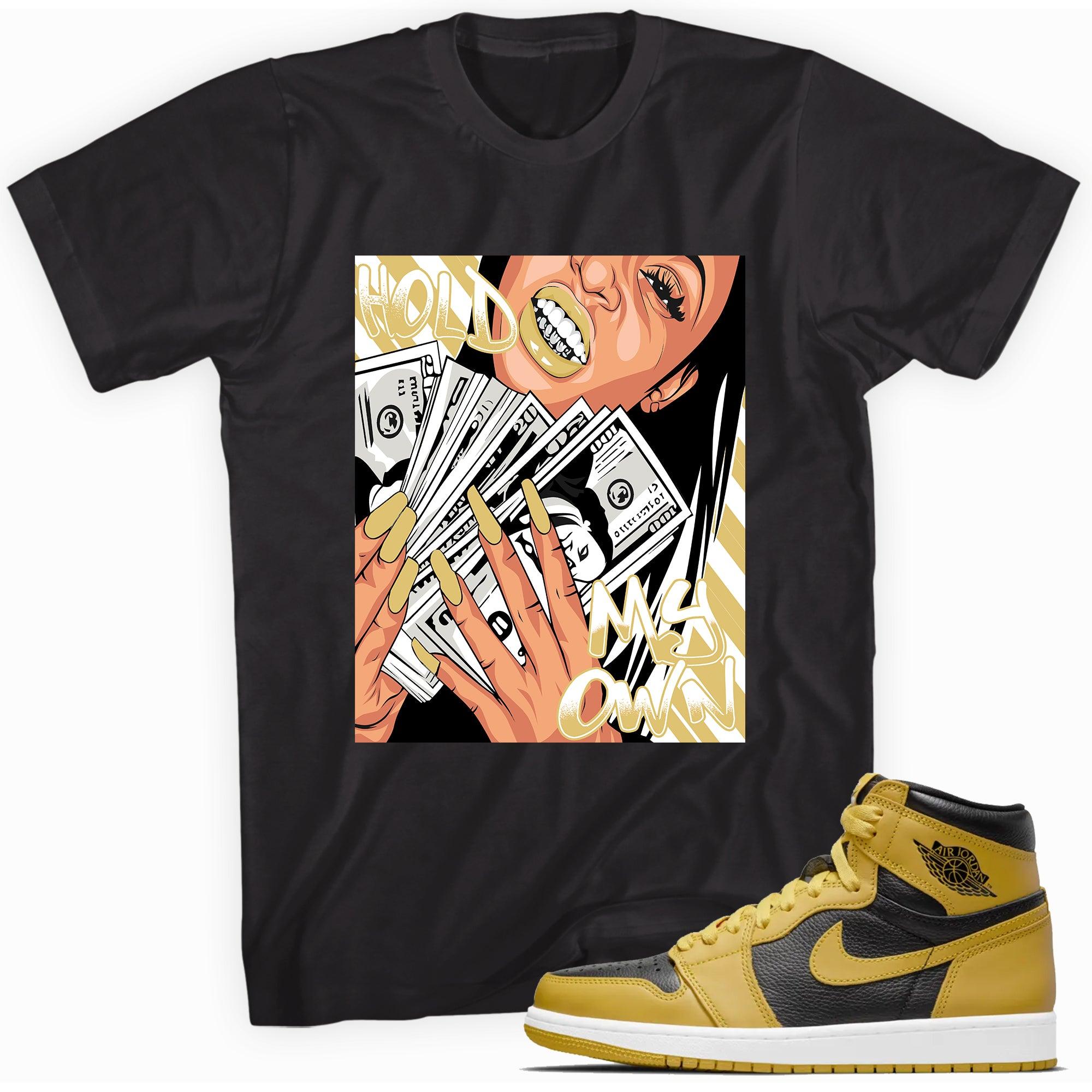 Hold My Own Sneaker Tee AJ 1 Retro High Pollen photo