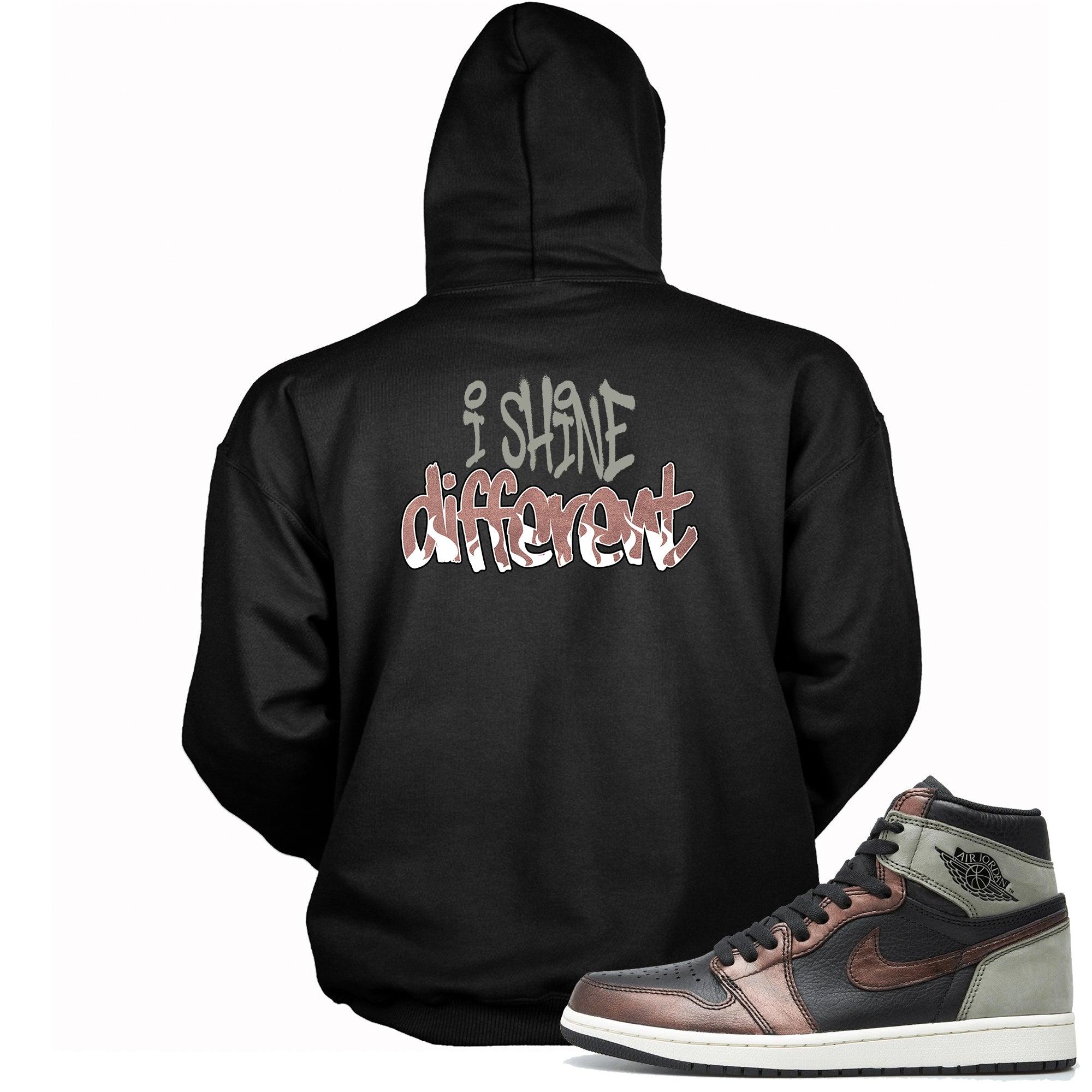I Shine Different Hooded Sneaker Sweatshirt AJ 1s Patina photo