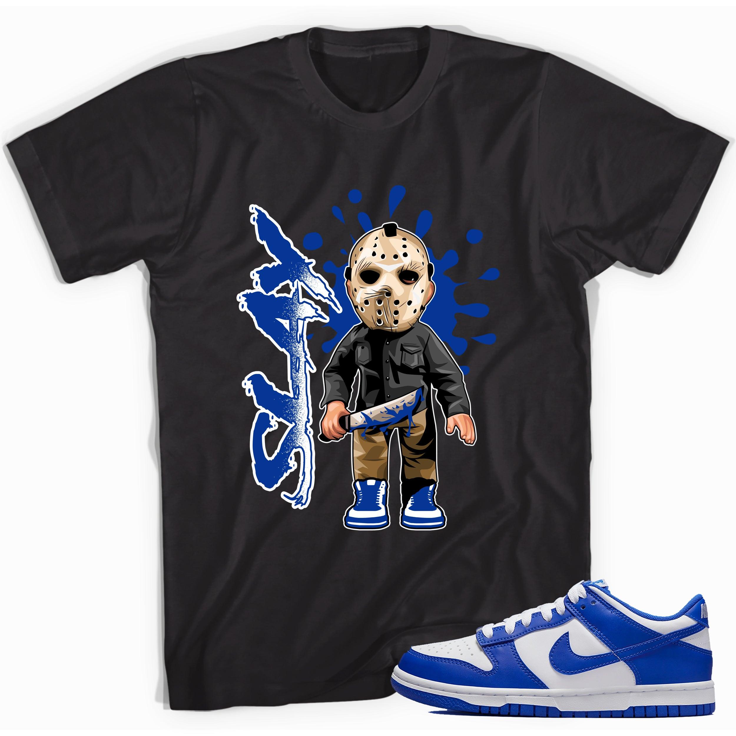 Black Slay Shirt Nike Dunk Low Racer Blue photo