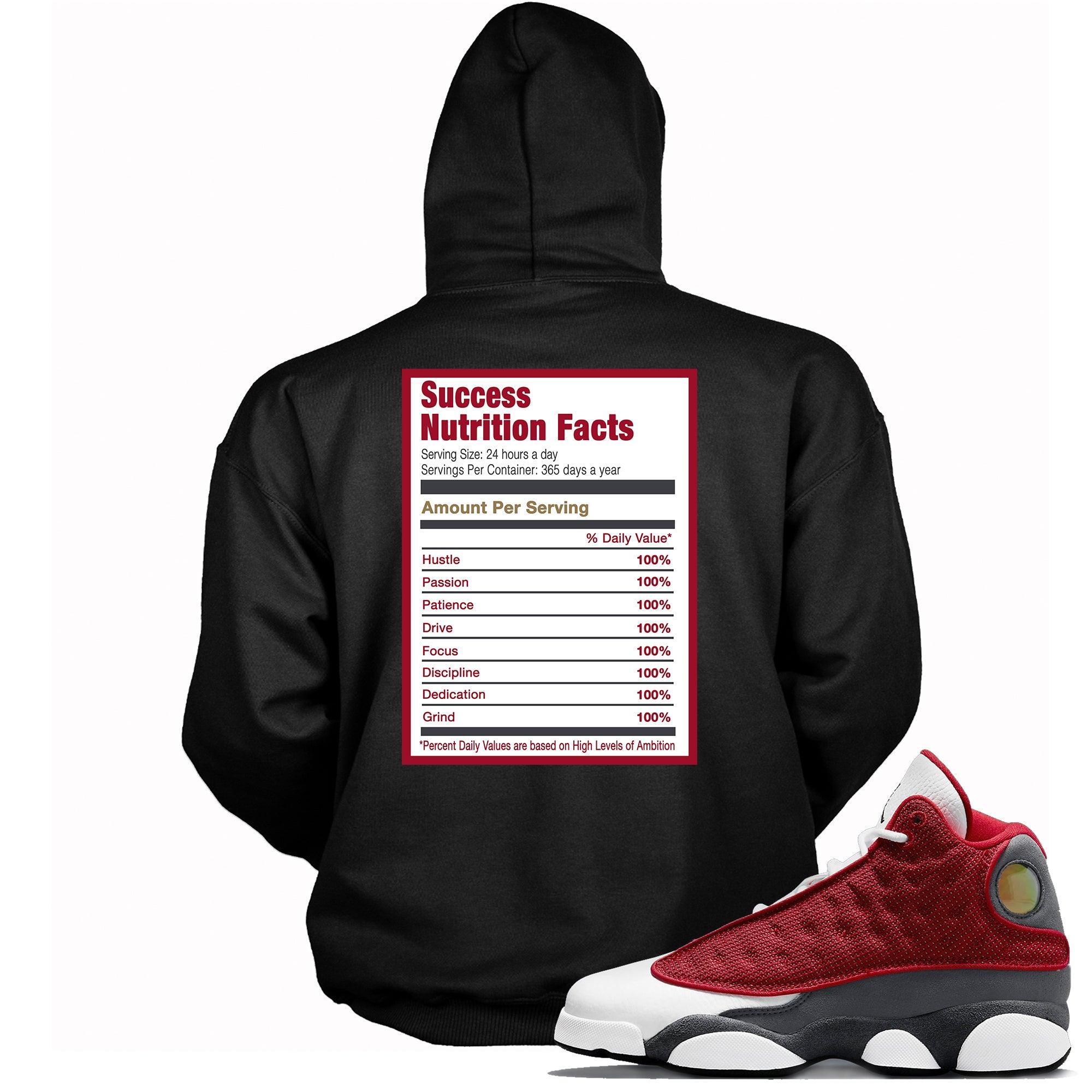 Success Nutrition Facts Hoodie AJ 13 Red Flint photo