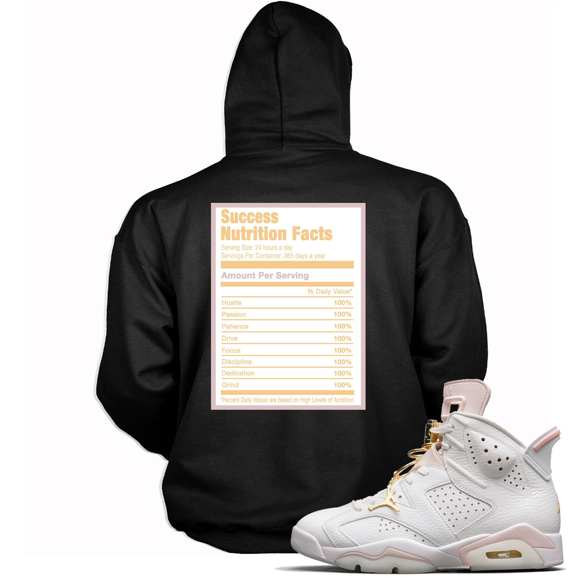 Success Nutrition Facts Sneaker Sweatshirt AJ 6 Gold Hoops photo