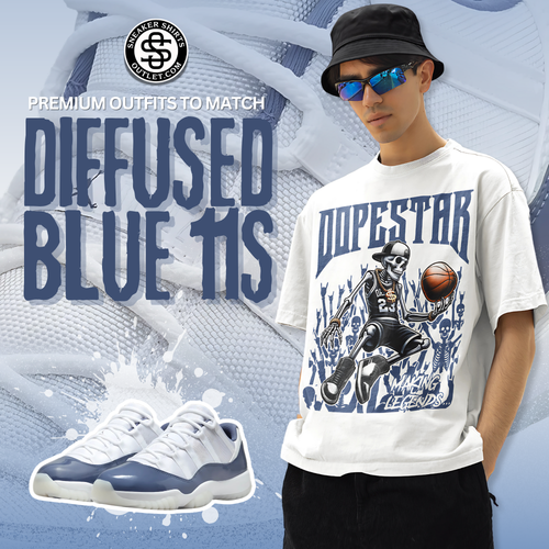 Match Your Air Jordan 11 Retro Low 'Diffused Blue' with Trendy Outfits