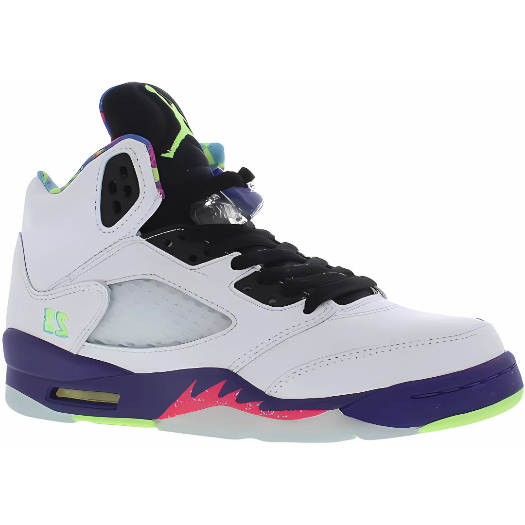 Multi-colored Sneaker Shirts and Hoodies designed by Sneaker Shirts Outlet® to match the AJ 5 Retro Alternate Bel Air