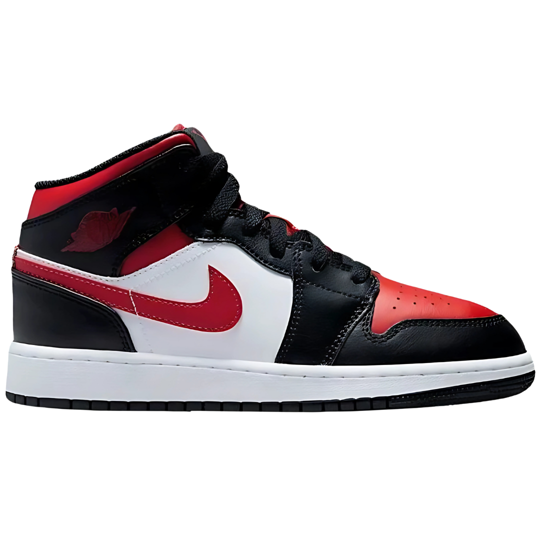 Multi-colored Sneaker Shirts and Hoodies designed by Sneaker Shirts Outlet® to match the AJ 1 Mid Alternate Bred Toe