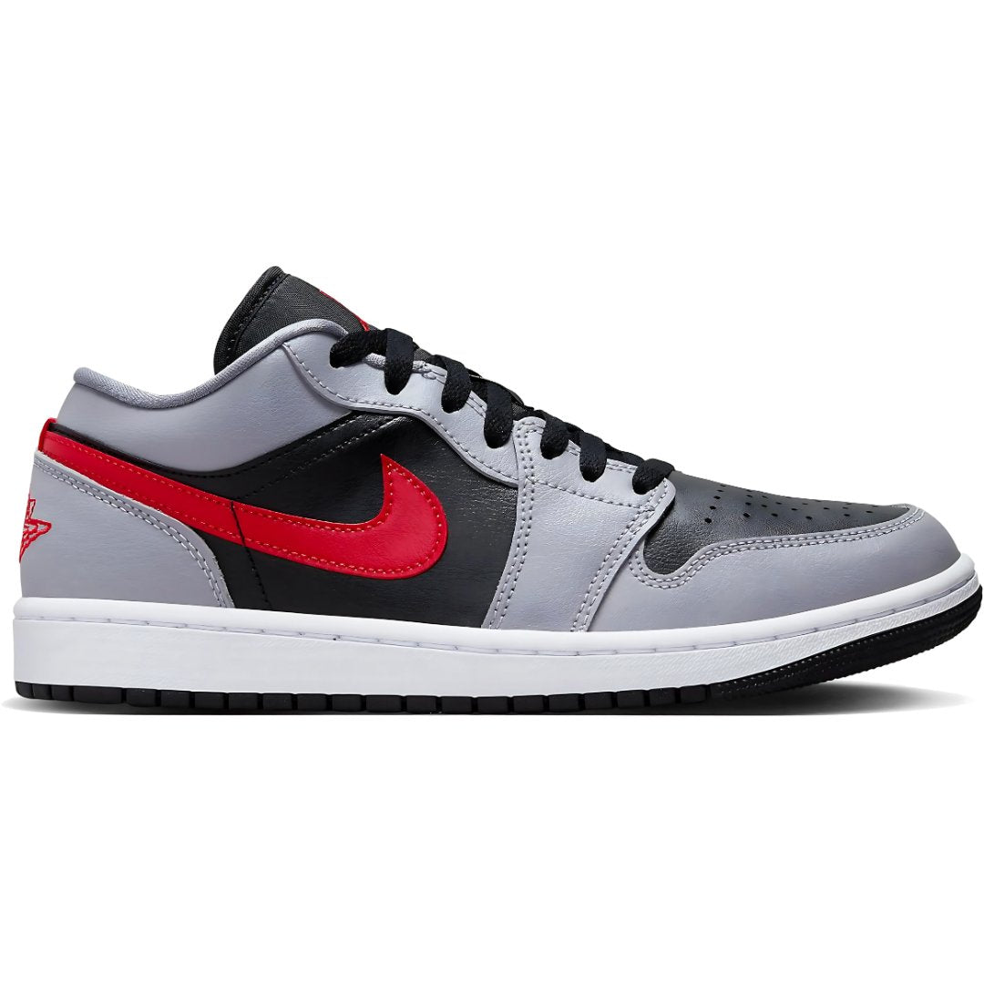 Multi-colored Sneaker Shirts and Hoodies designed by Sneaker Shirts Outlet® to match the AJ1 Low Cement Grey Fire Red