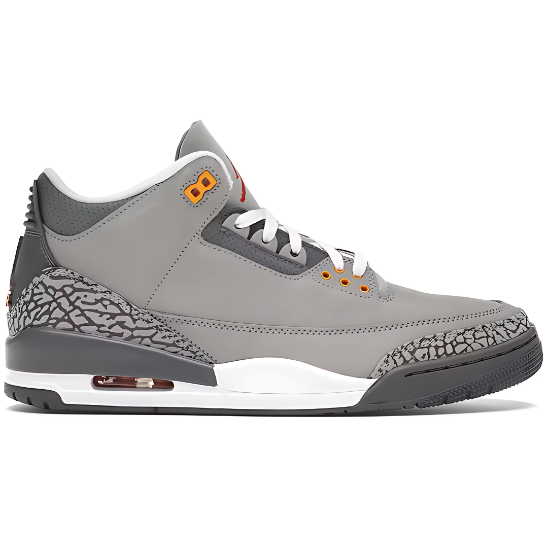 Multi-colored Sneaker Shirts and Hoodies designed by Sneaker Shirts Outlet® to match the AJ 3 Retro Cool Grey.