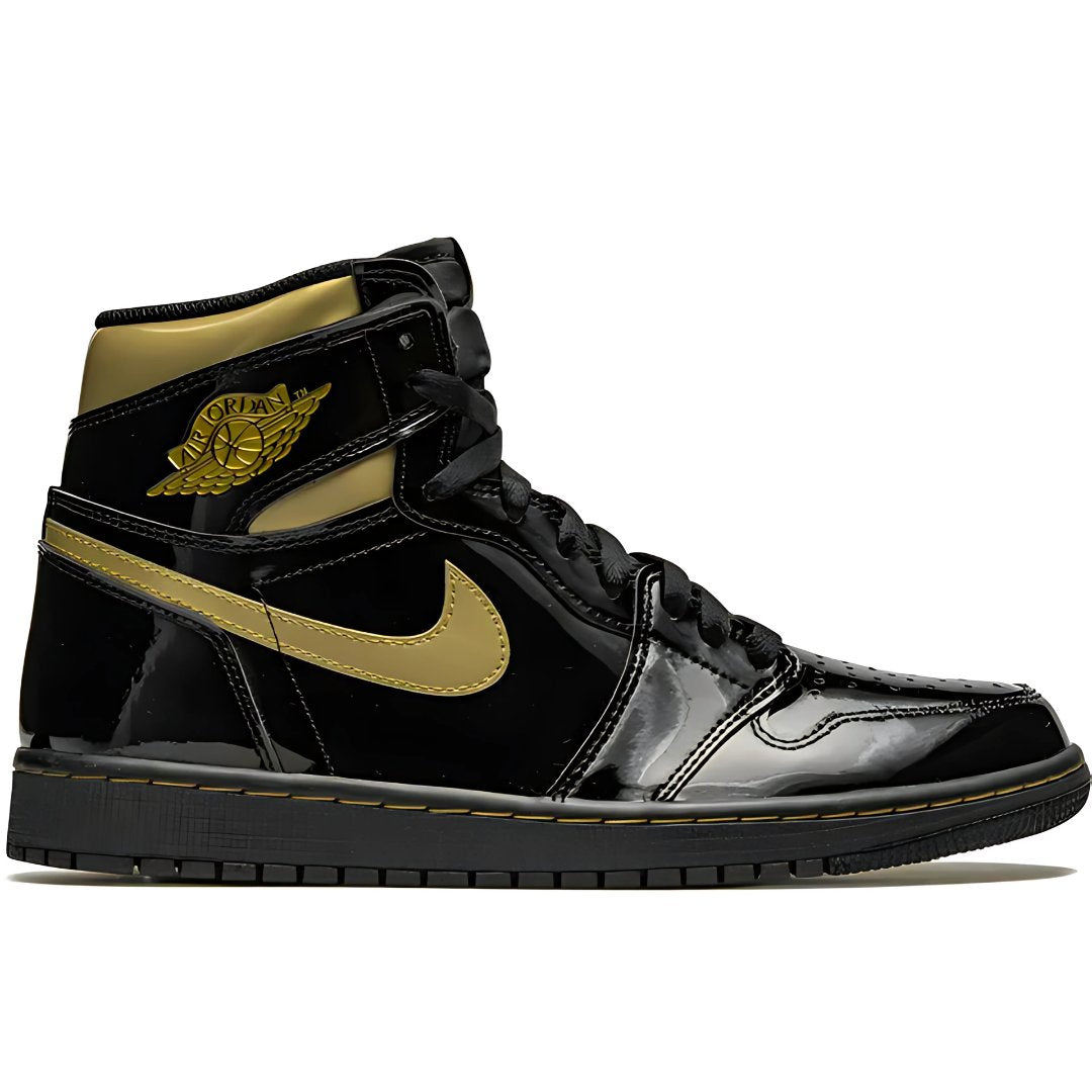 Multi-colored Sneaker Shirts and Hoodies designed by Sneaker Shirts Outlet® to match the AJ 1 Retro High OG Black Metallic Gold