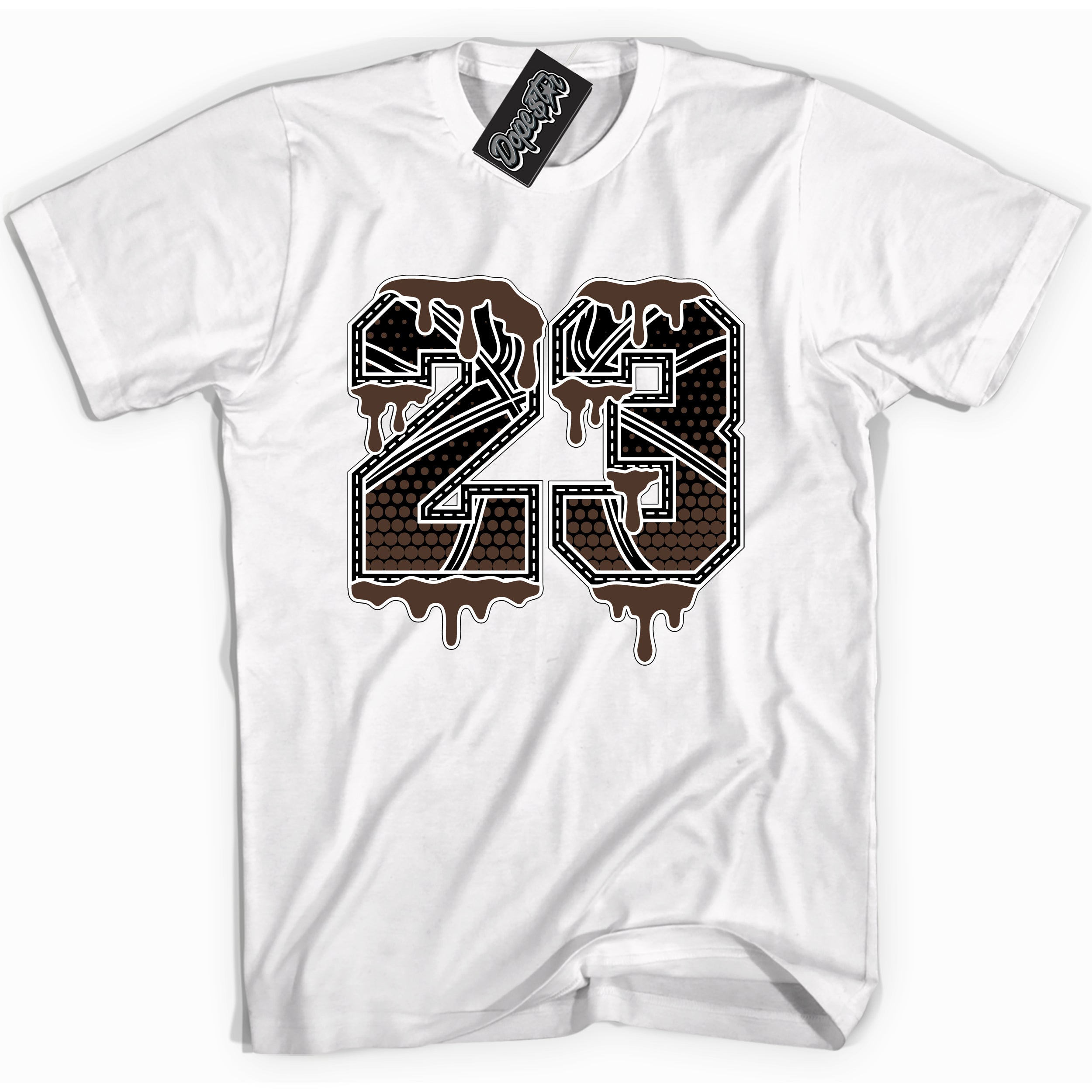 Cool White graphic tee with “ 23 Ball ” design, that perfectly matches Palomino 1s sneakers 