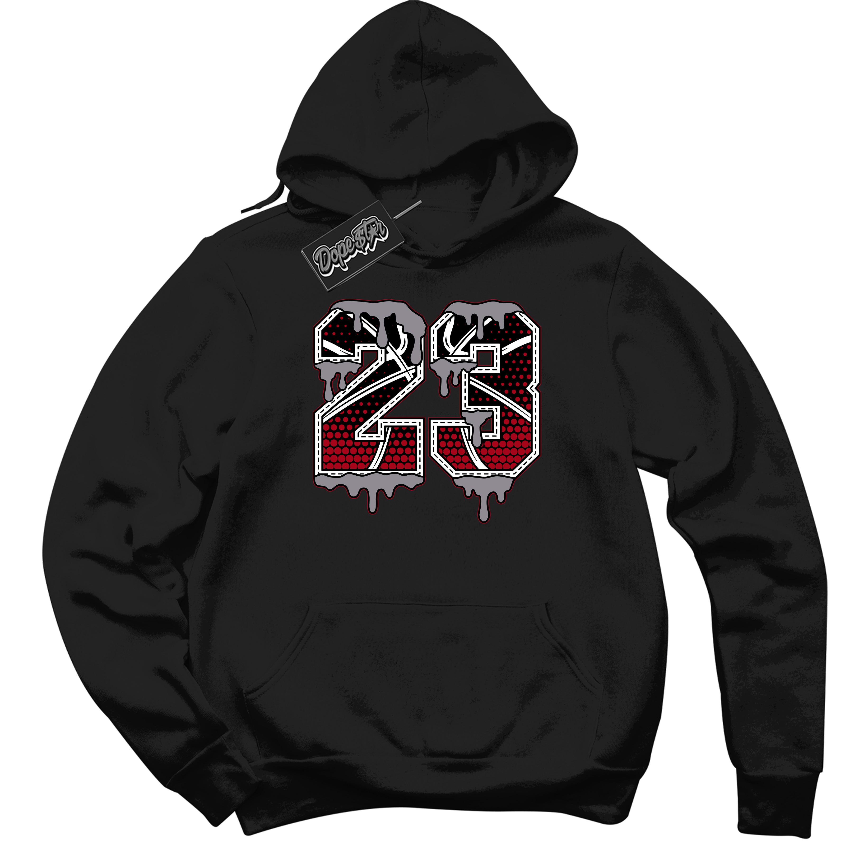 Cool Black Hoodie with “ 23 Ball ”  design that Perfectly Matches  Bred Reimagined 4s Jordans.