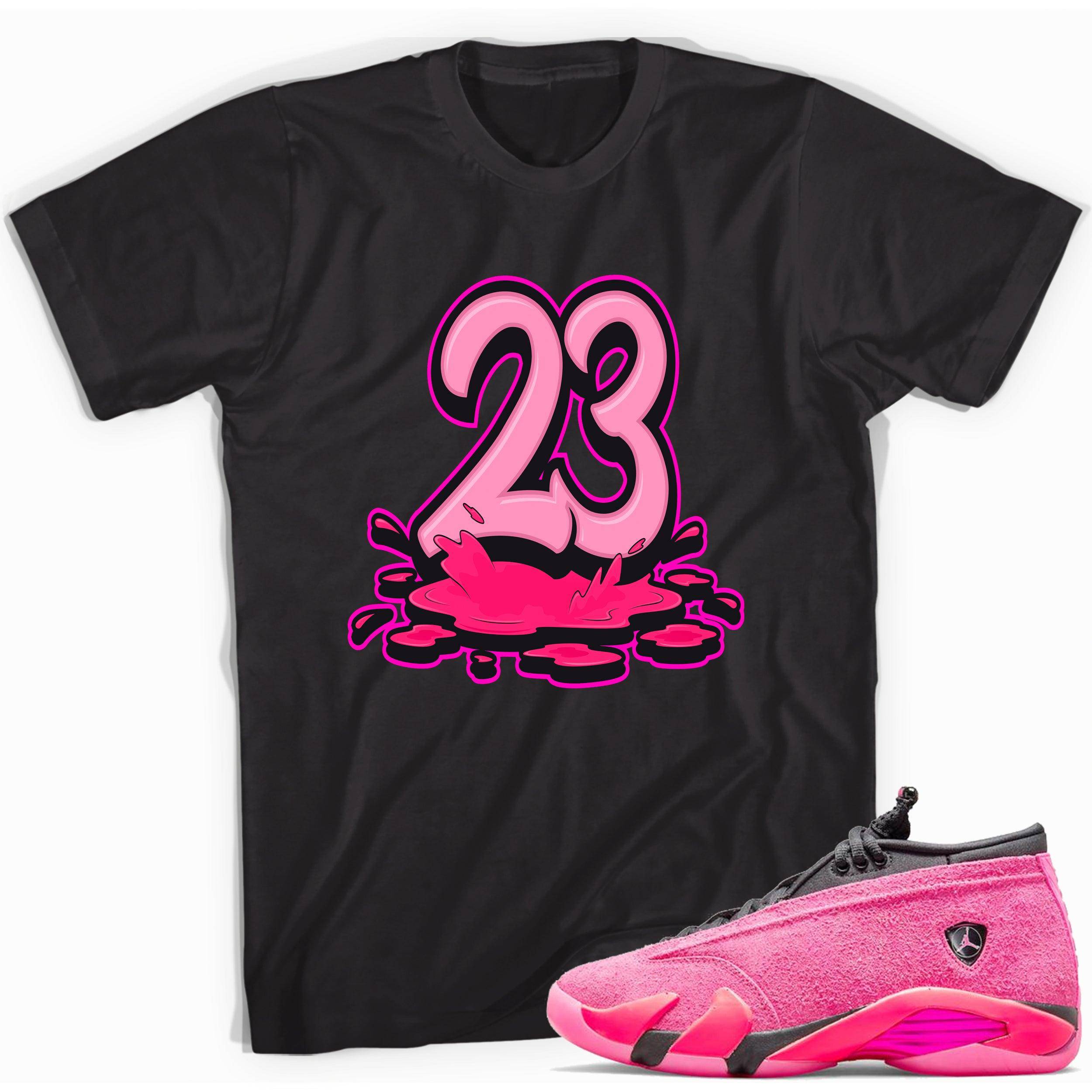 14s Low Shocking Pink Shirt 23 Melting - Sneaker Shirts Outlet