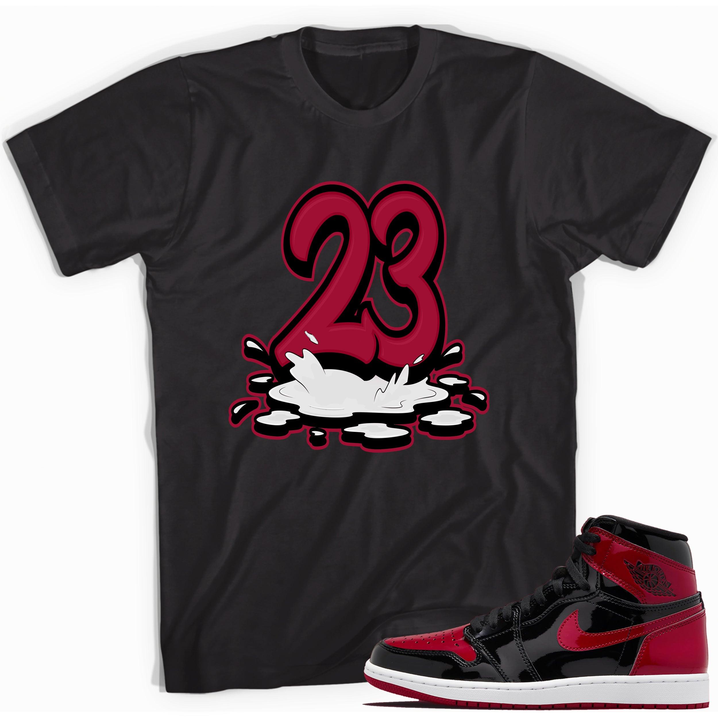 1s Bred Patent Shirt 23 Melting - Sneaker Shirts Outlet