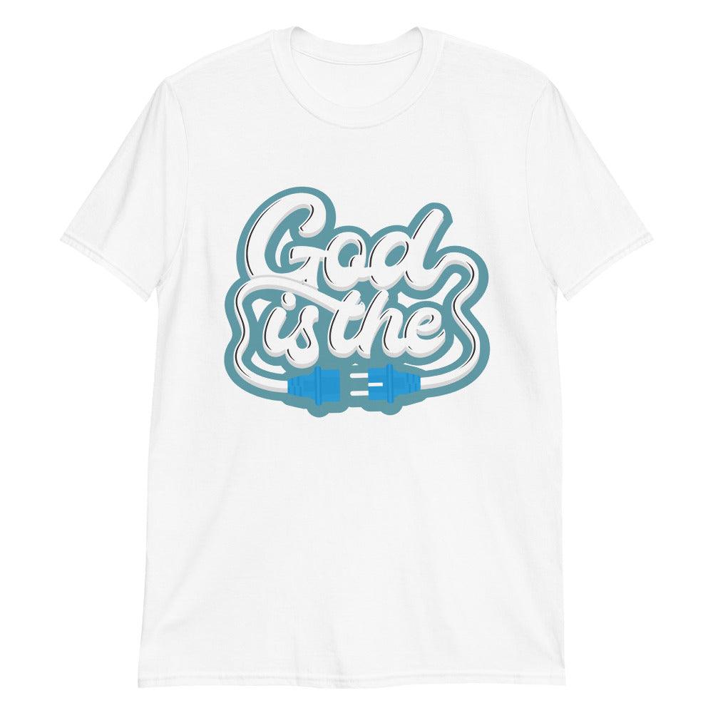 11s Low Legend Blue Shirt God Is