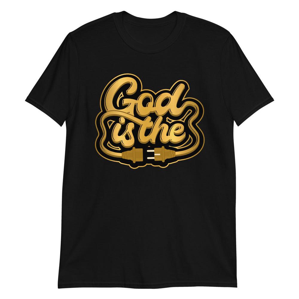 1s High Metallic Gold Shirt God Is