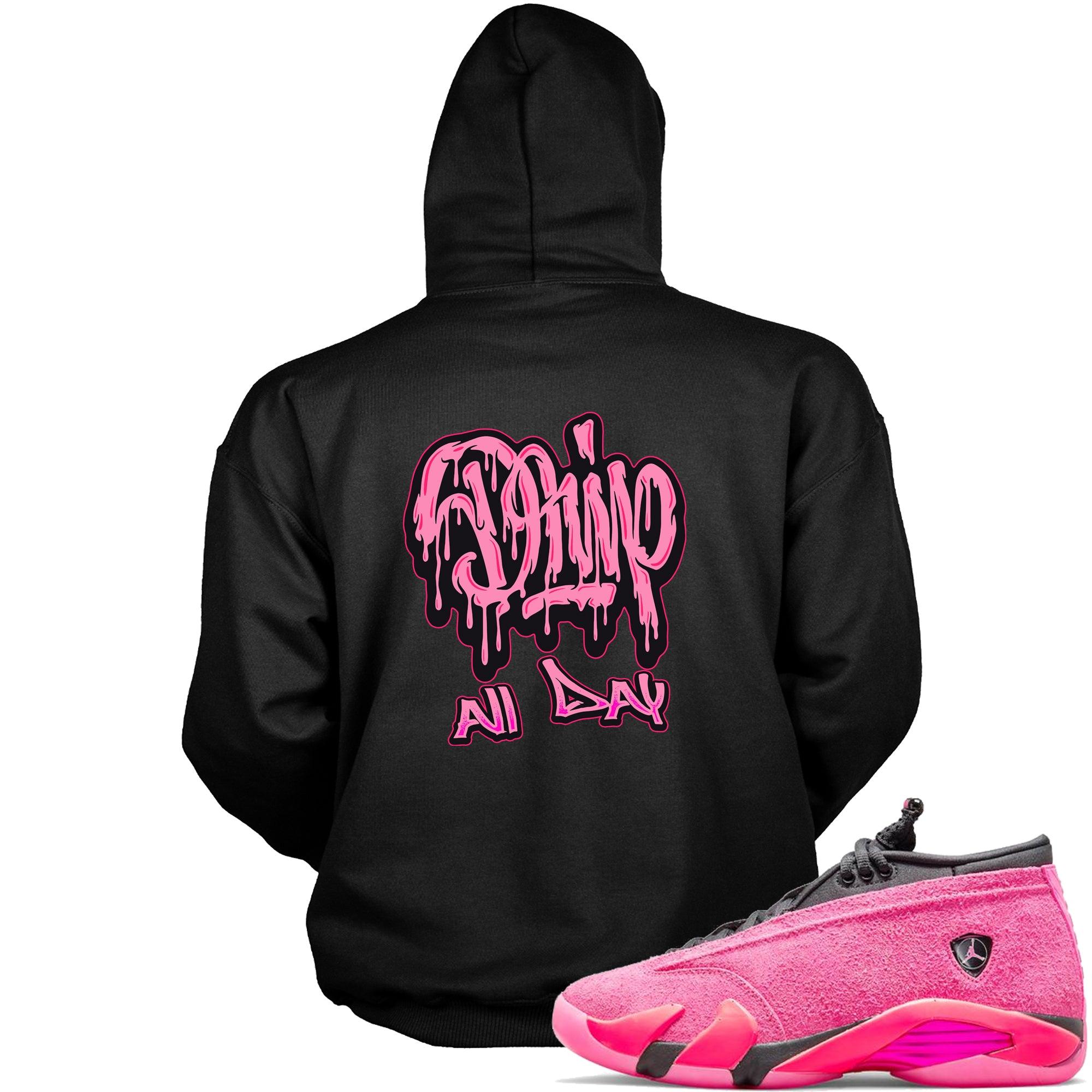 14s Low Shocking Pink Hoodie Drip All Day