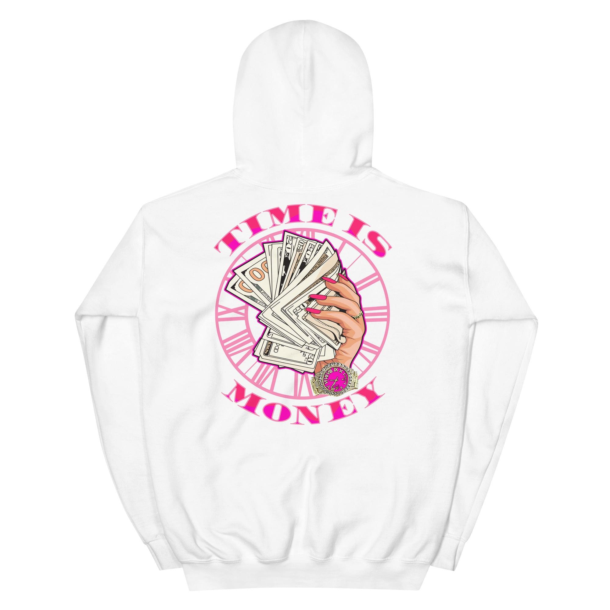 14 Low Shocking Pink Hoodie Time Is Money