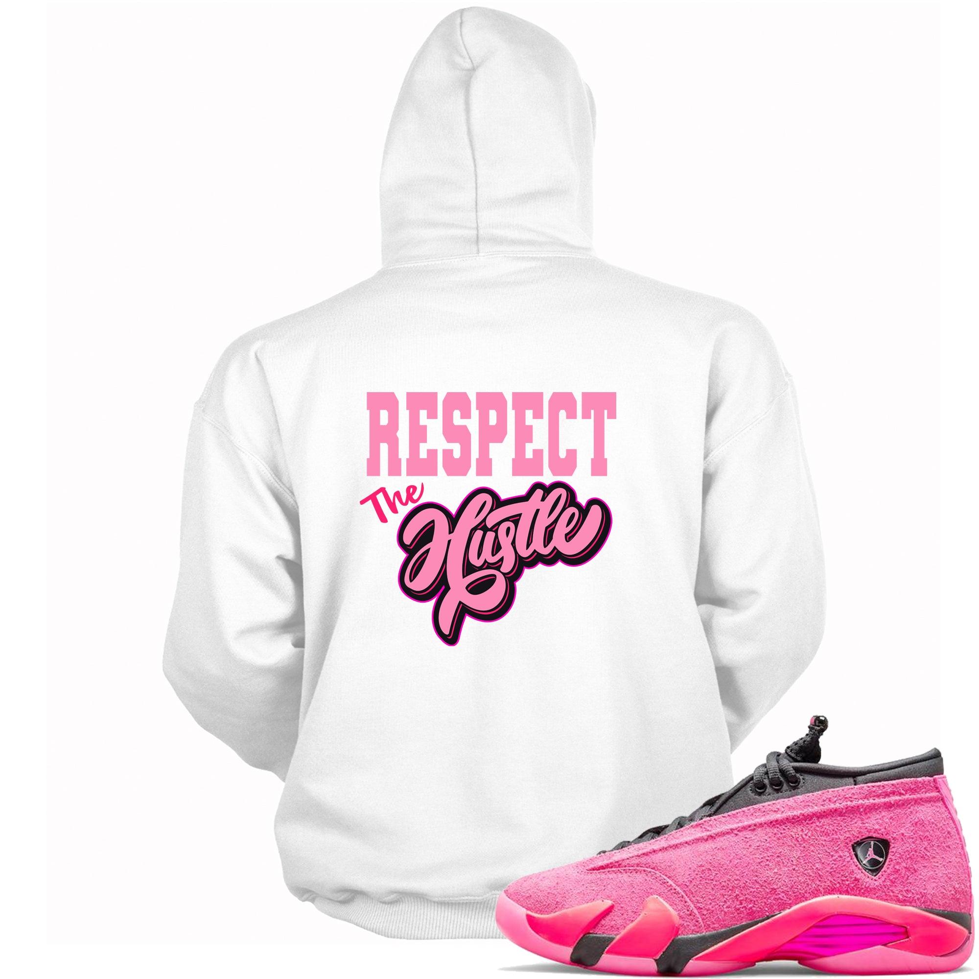 14s Low Shocking Pink Hoodie Respect The Hustle