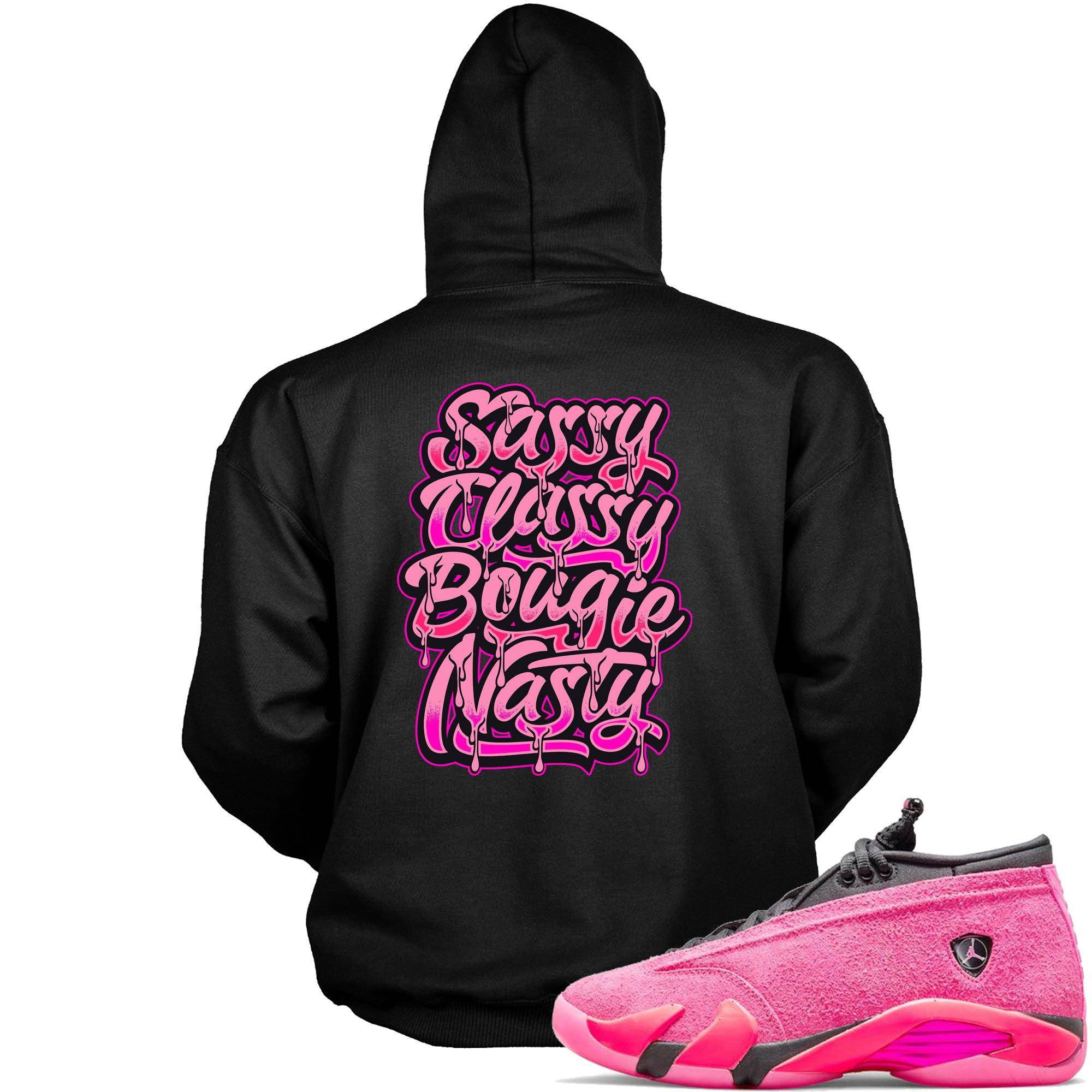 14s Low Shocking Pink Hoodie Sassy Classy