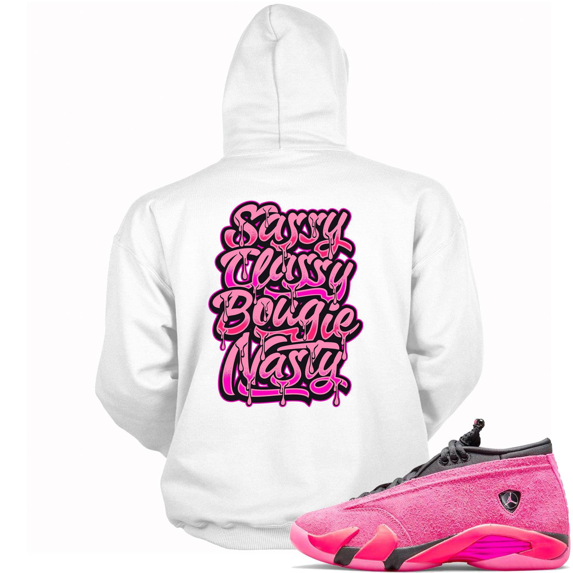 14s Low Shocking Pink Hoodie Sassy Classy