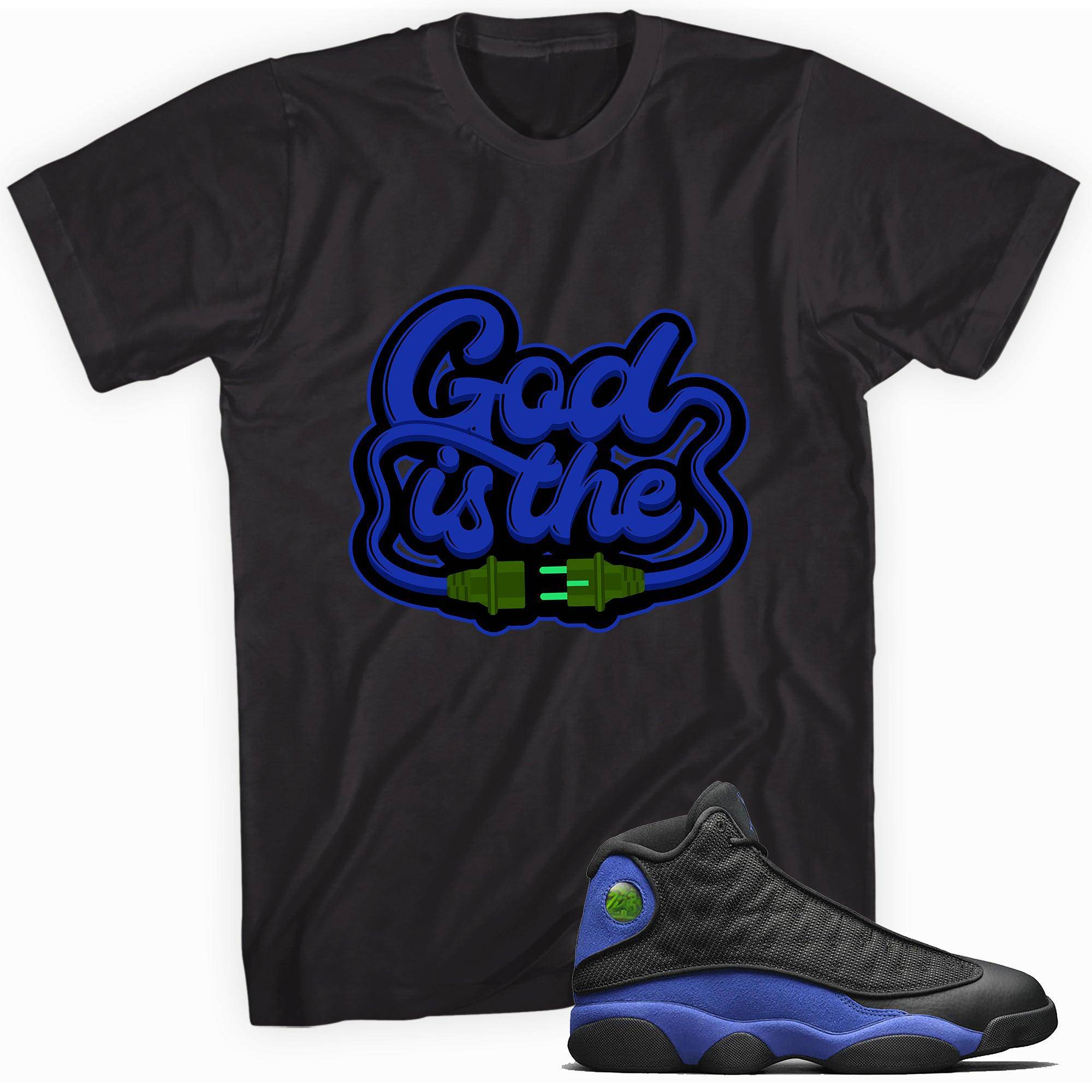 13s Hyper Royal Shirt God Is The Plug