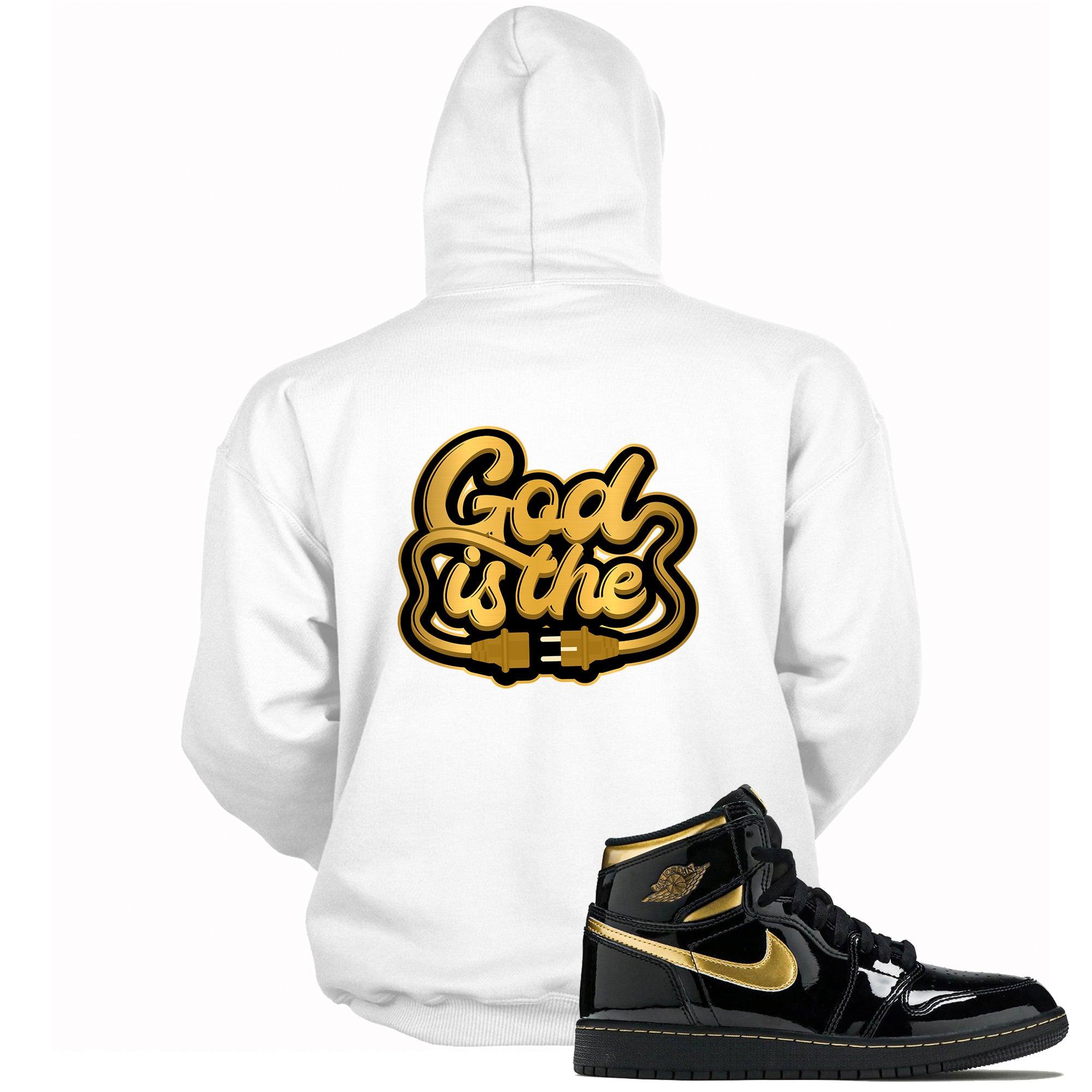 1s High Metallic Gold Hoodie God Is