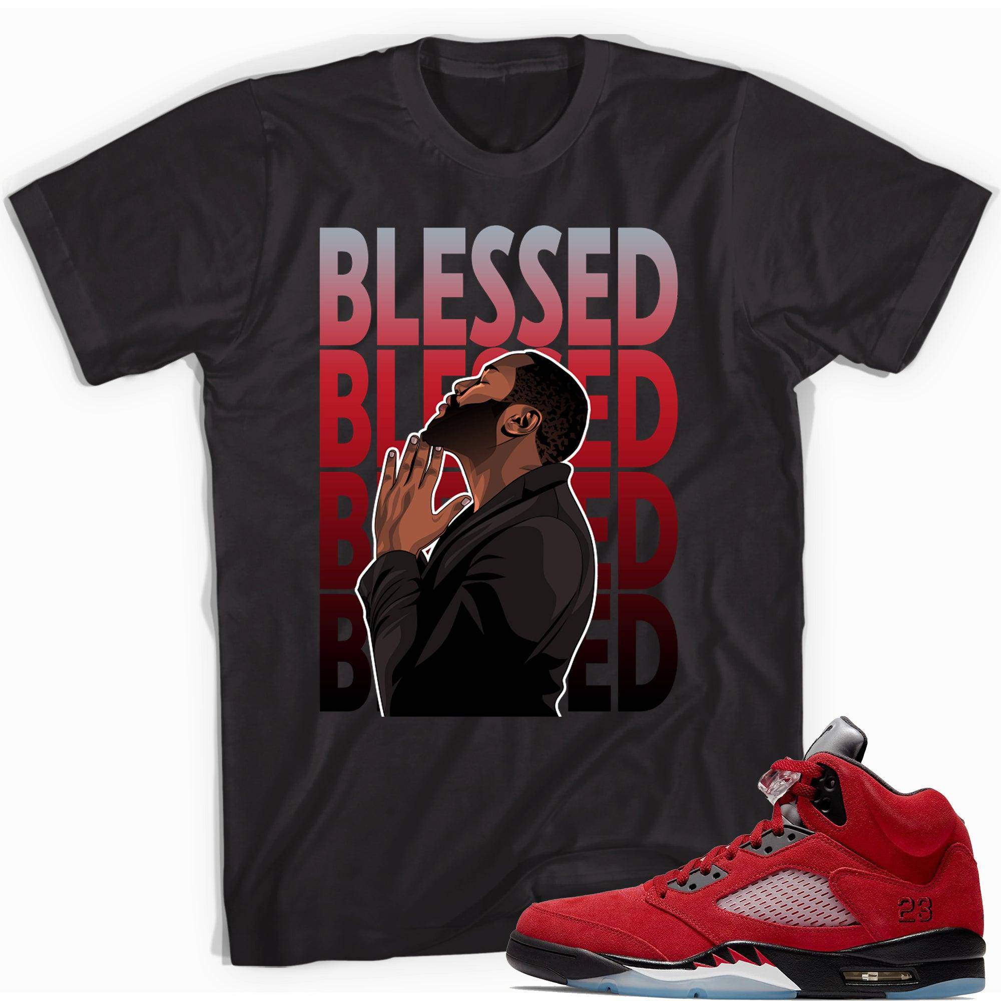 5s Raging Bull Red (2021) Shirt God Blessed