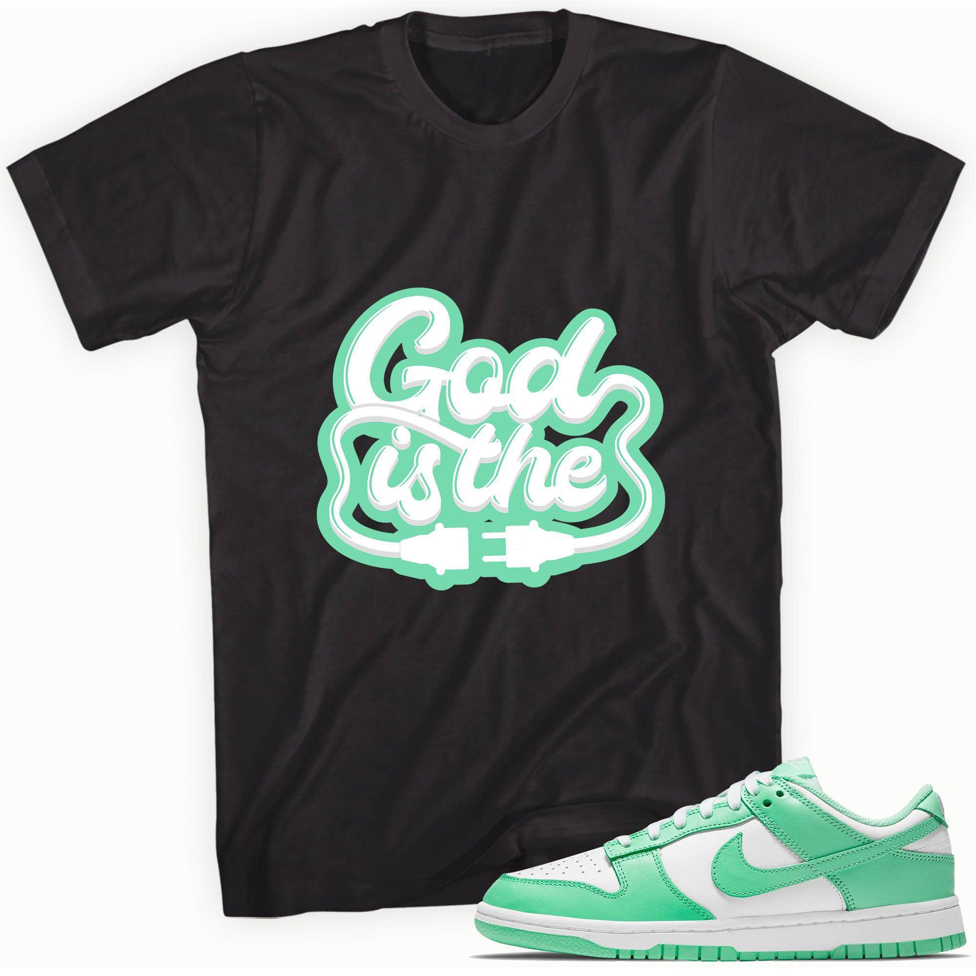 Dunk Low Green Glow Shirt God Is