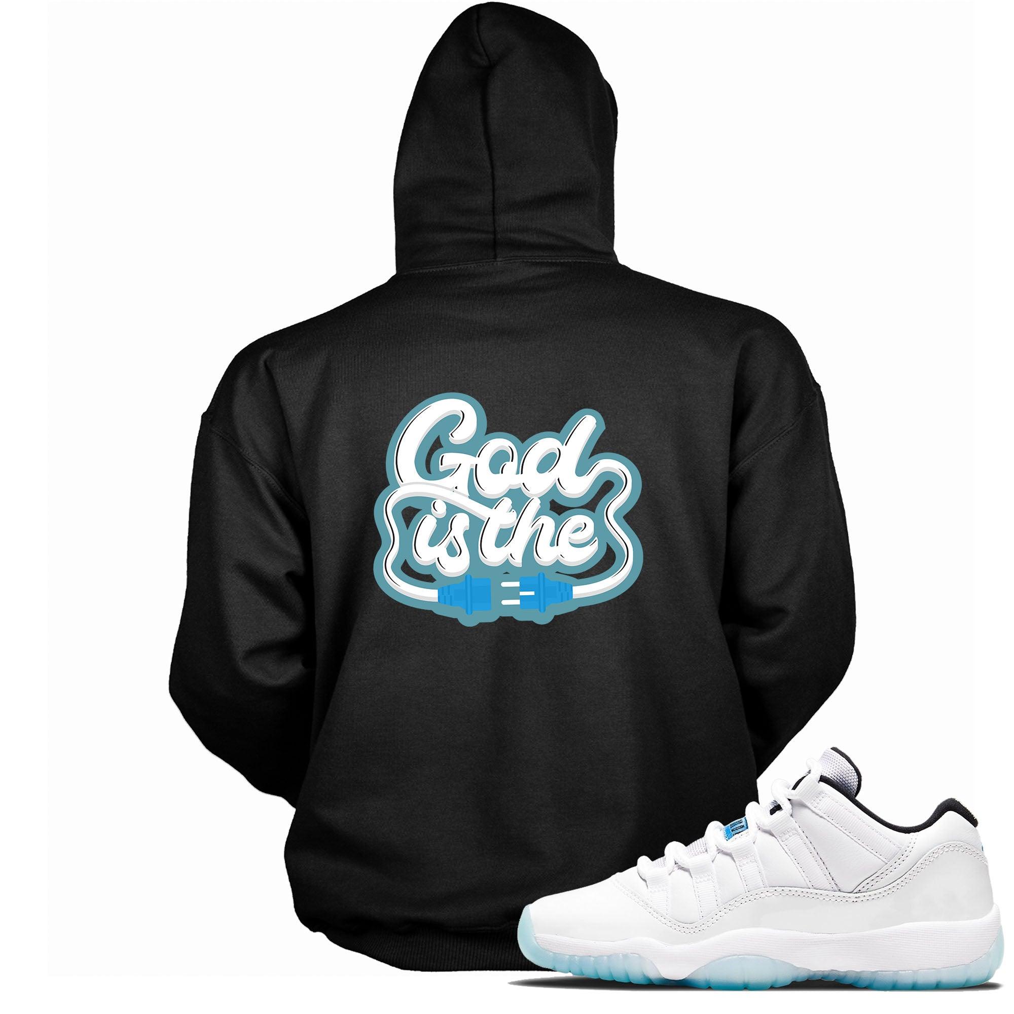 11s Low Legend Blue Hoodie God Is