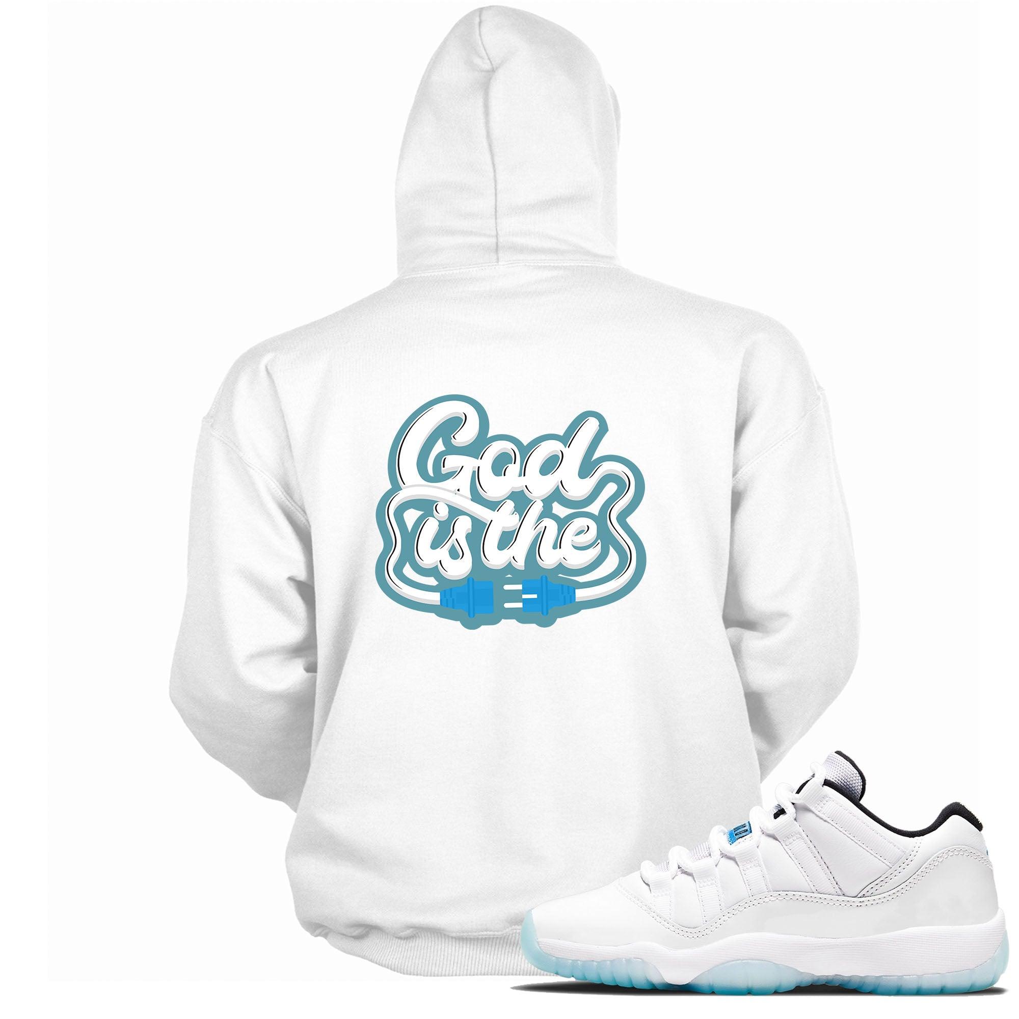 11s Low Legend Blue Hoodie God Is