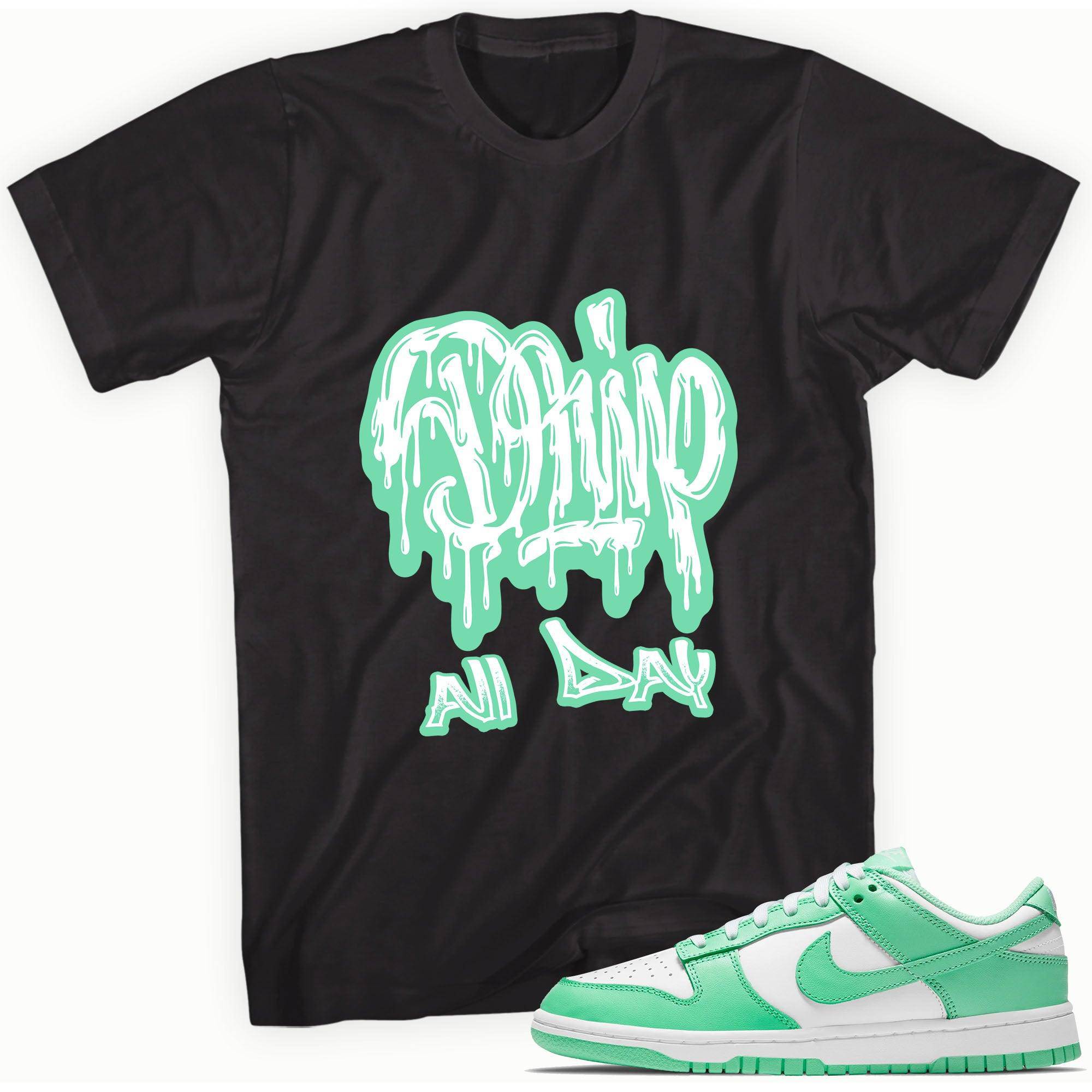 Dunks Low Green Glow Shirt Drip All Day