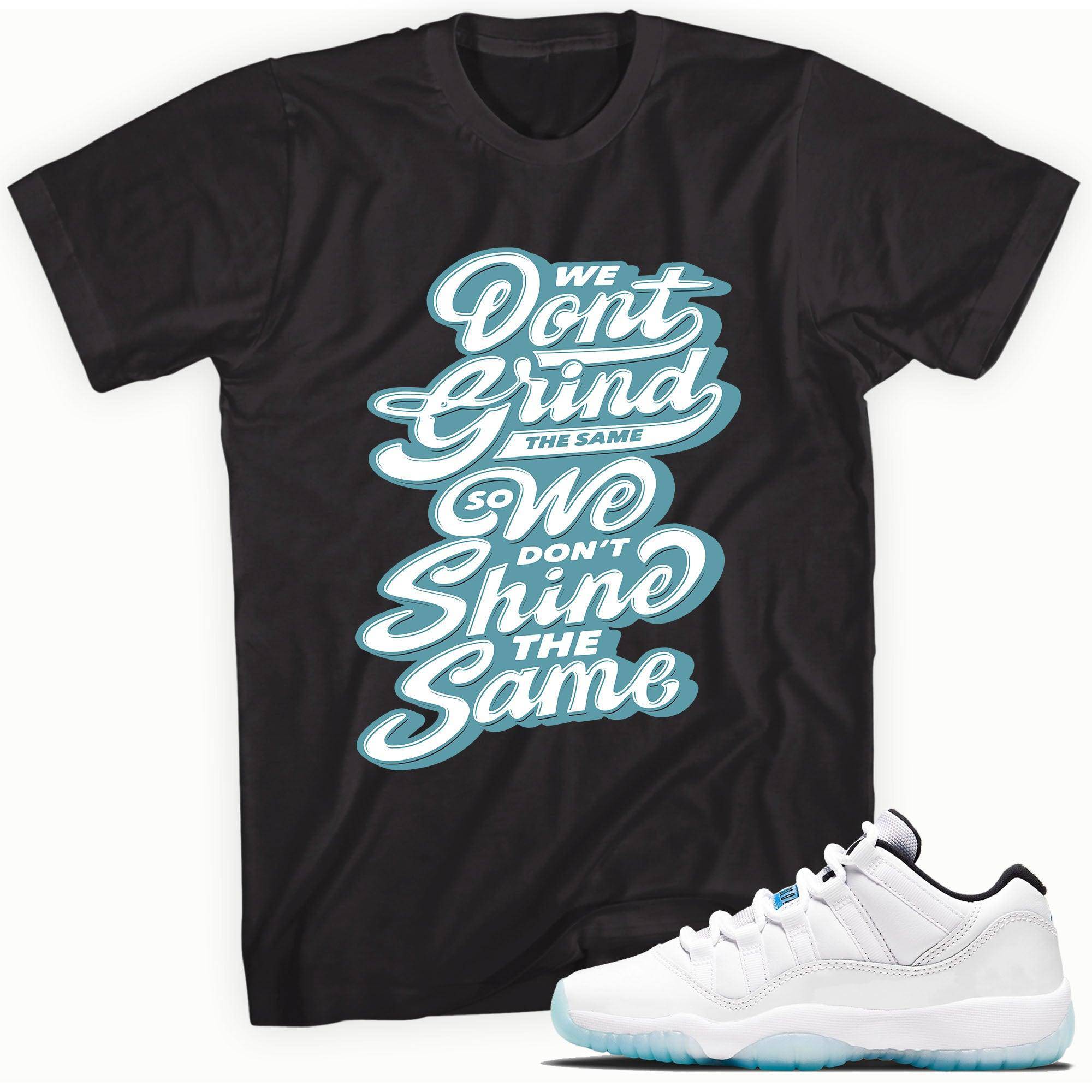 11s Low Legend Blue Shirt We Grind